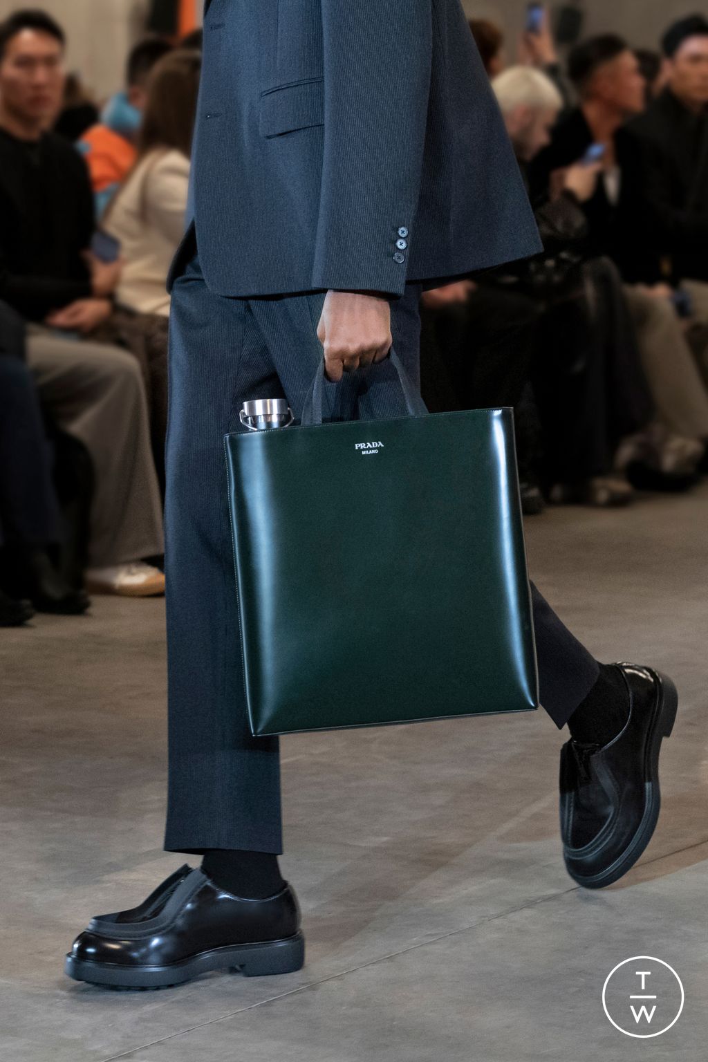 Fashion Week Milan Fall/Winter 2023 look 6 from the Prada collection menswear accessories