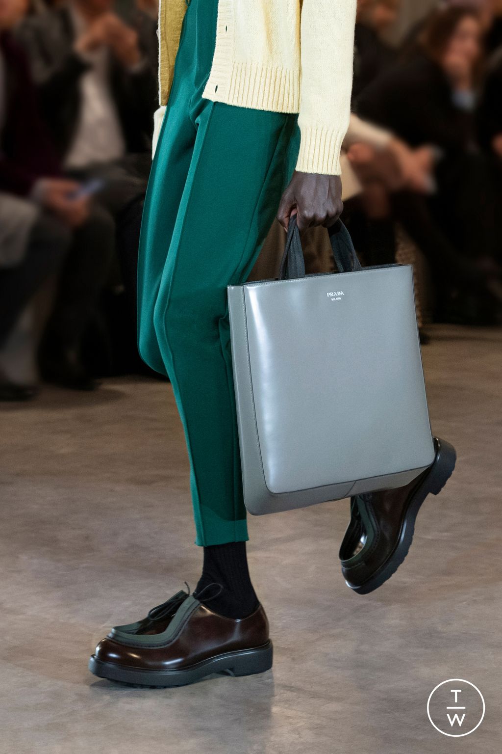 Fashion Week Milan Fall/Winter 2023 look 8 from the Prada collection menswear accessories