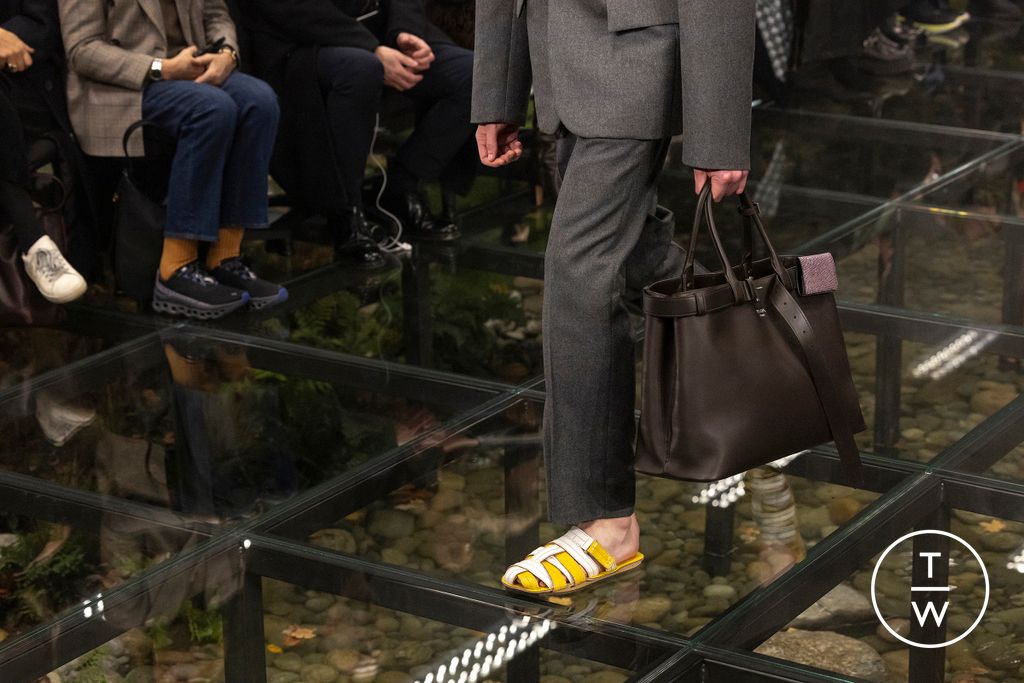 Fashion Week Milan Fall/Winter 2024 look 14 from the Prada collection menswear accessories
