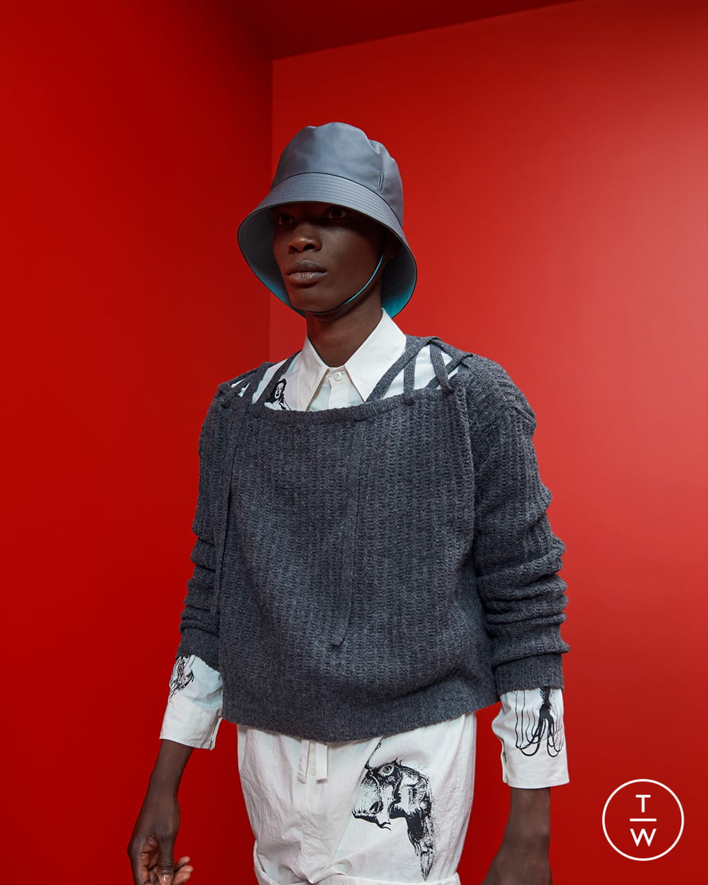 Fashion Week Milan Spring/Summer 2022 look 59 from the Prada collection menswear accessories