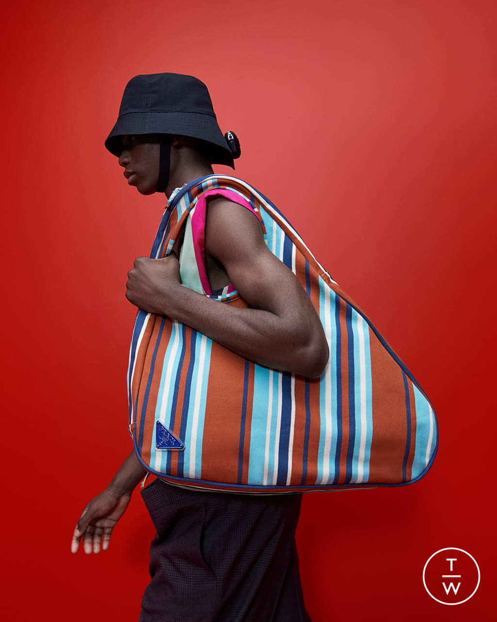 Fashion Week Milan Spring/Summer 2022 look 67 from the Prada collection menswear accessories