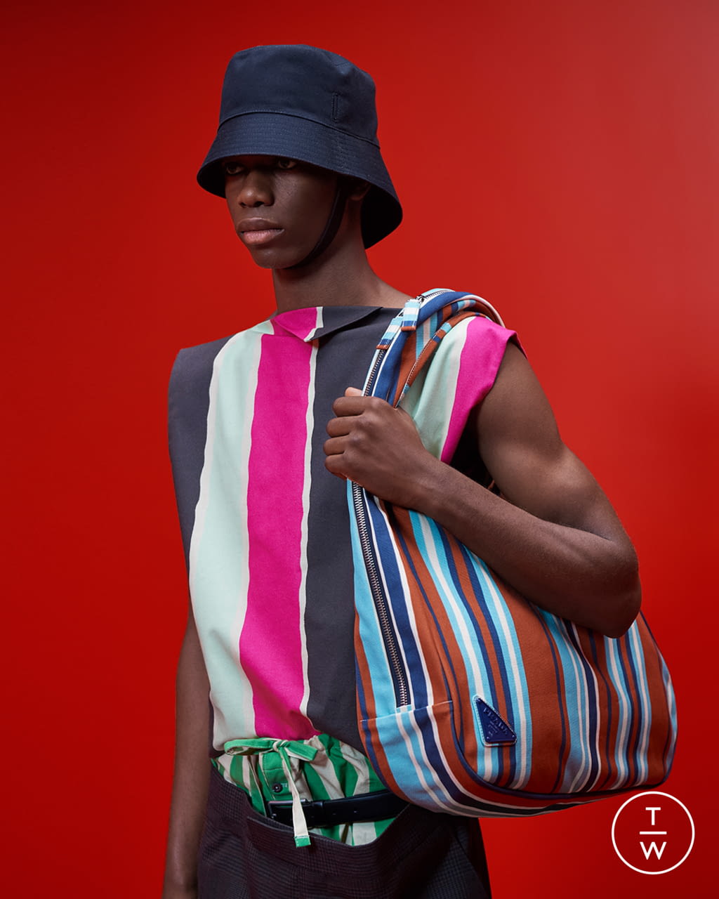 Fashion Week Milan Spring/Summer 2022 look 68 from the Prada collection menswear accessories