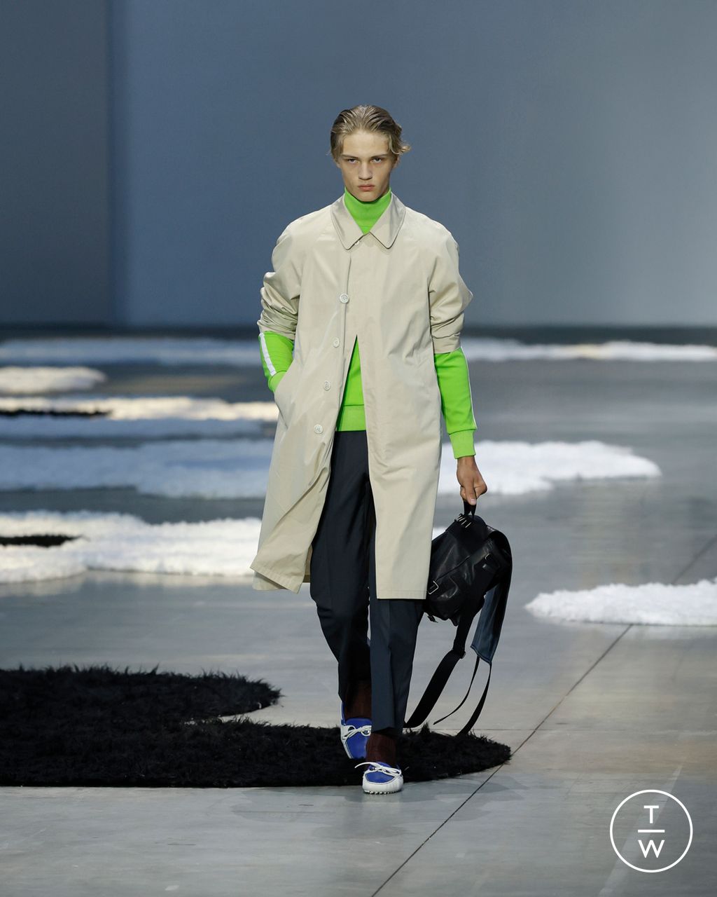 Fashion Week Milan Spring/Summer 2026 look 14 from the Prada collection menswear