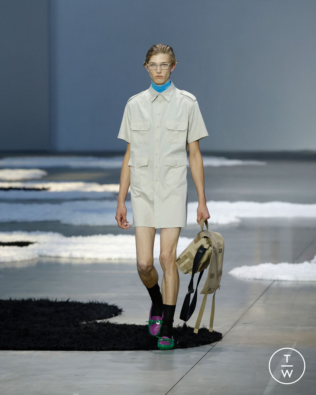 Fashion Week Milan Spring/Summer 2026 look 15 from the Prada collection menswear
