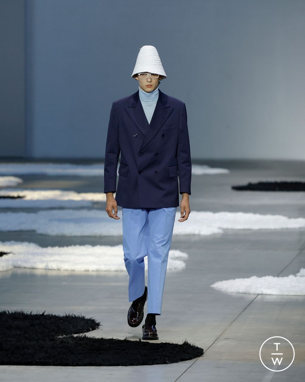 Fashion Week Milan Spring/Summer 2026 look 56 from the Prada collection menswear