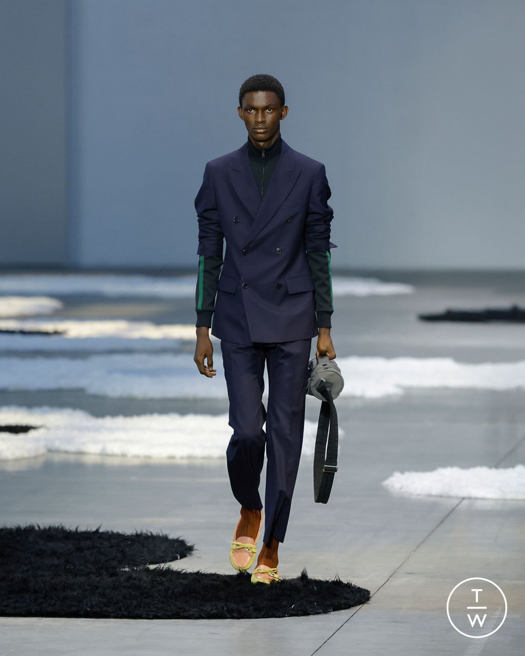 Fashion Week Milan Spring/Summer 2026 look 7 from the Prada collection menswear