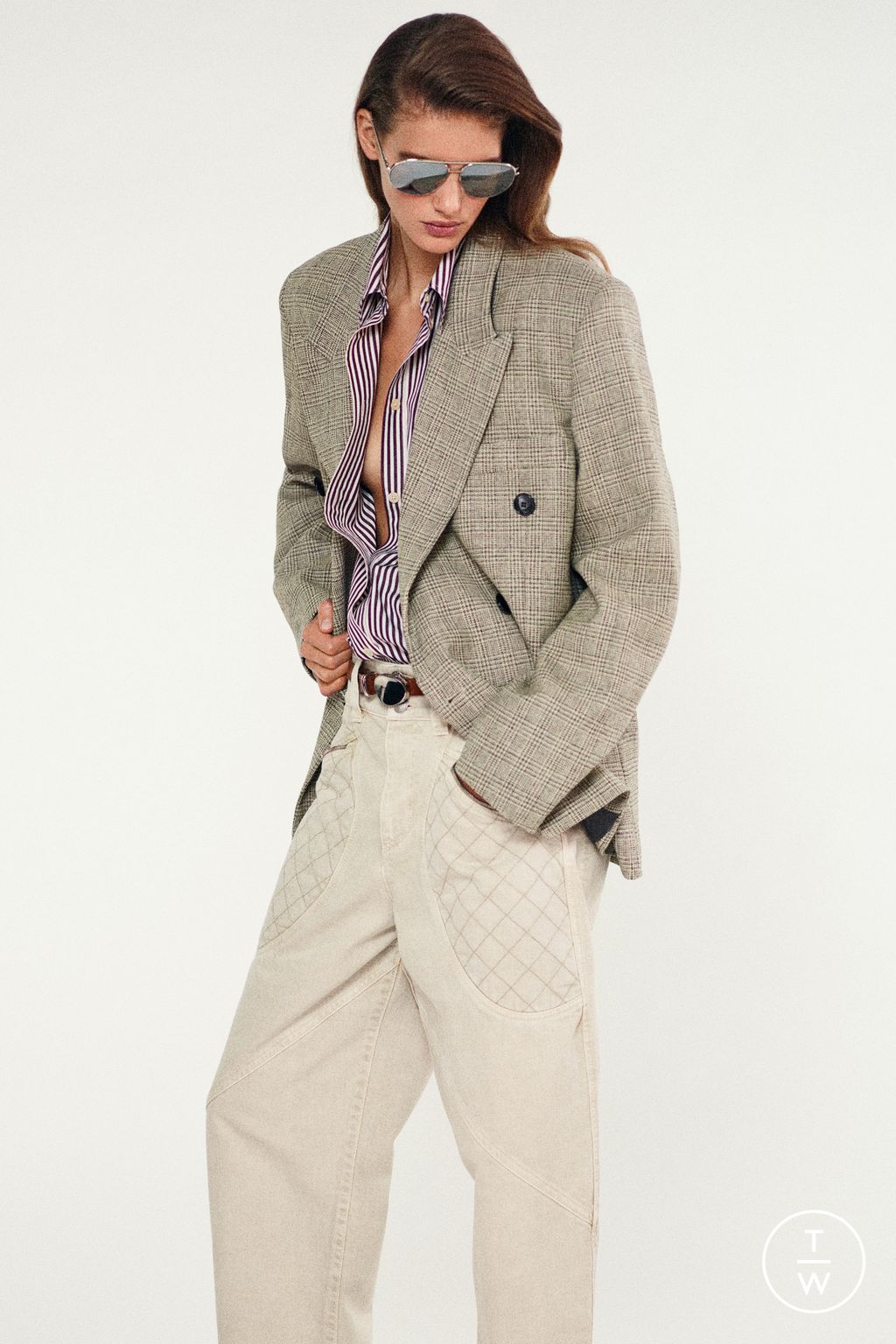 Fashion Week Paris Pre-Fall 2024 look 1 from the Isabel Marant collection womenswear