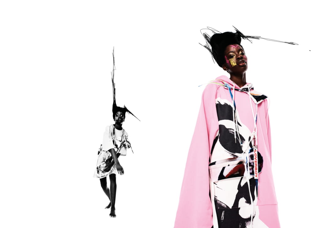 Fashion Week London Spring/Summer 2021 look 3 de la collection Charles Jeffrey LOVERBOY menswear