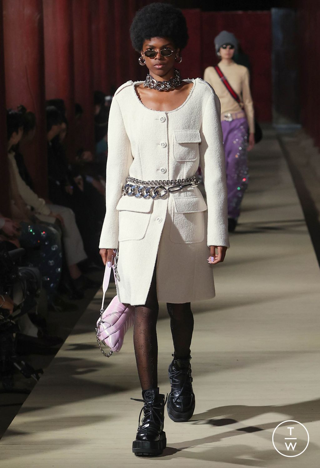 Fashion Week Milan Resort 2024 look 28 de la collection Gucci womenswear