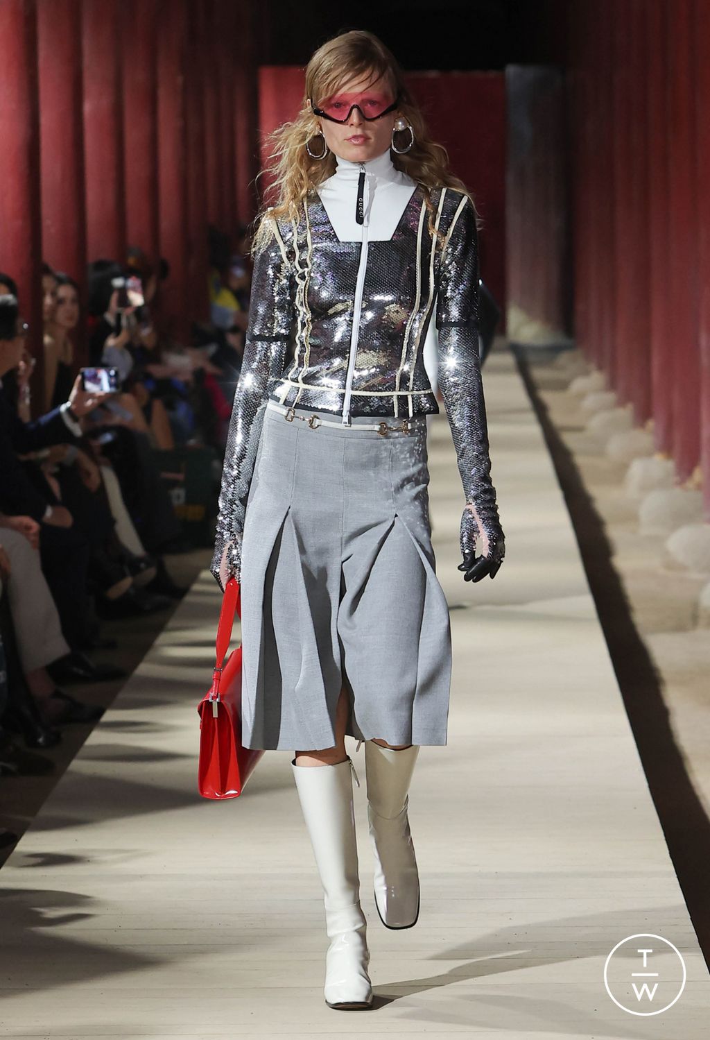 Fashion Week Milan Resort 2024 look 3 from the Gucci collection womenswear
