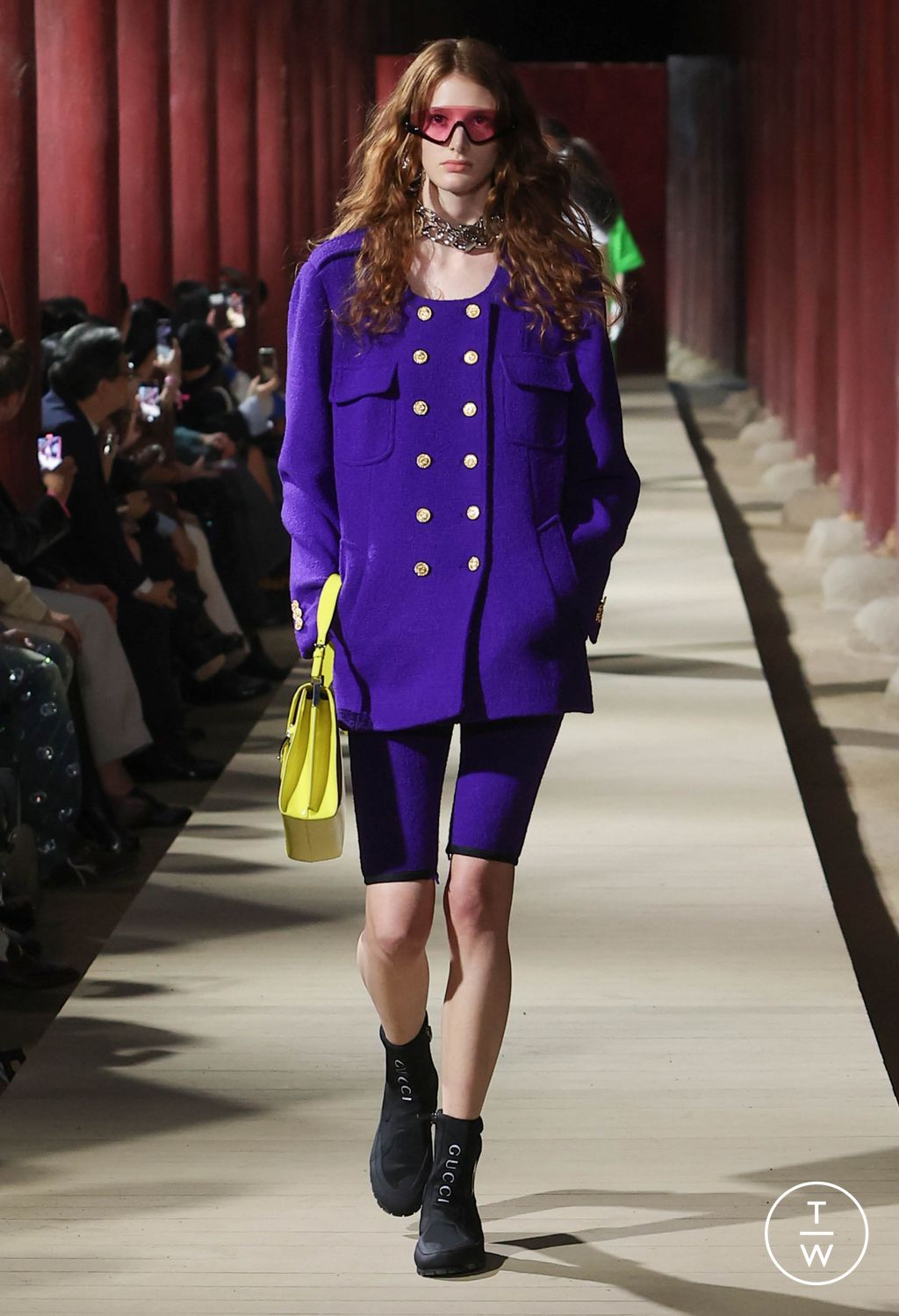 Fashion Week Milan Resort 2024 look 7 de la collection Gucci womenswear