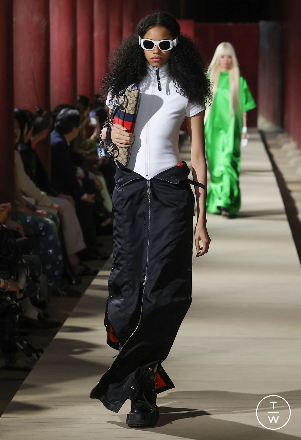 Fashion Week Milan Resort 2024 look 8 de la collection Gucci womenswear