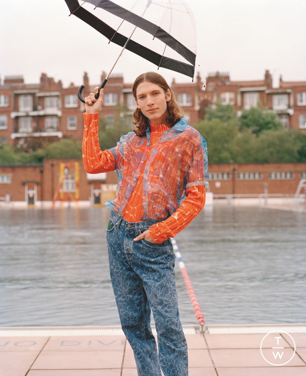 Fashion Week London Spring/Summer 2020 look 3 from the Pringle of Scotland collection menswear