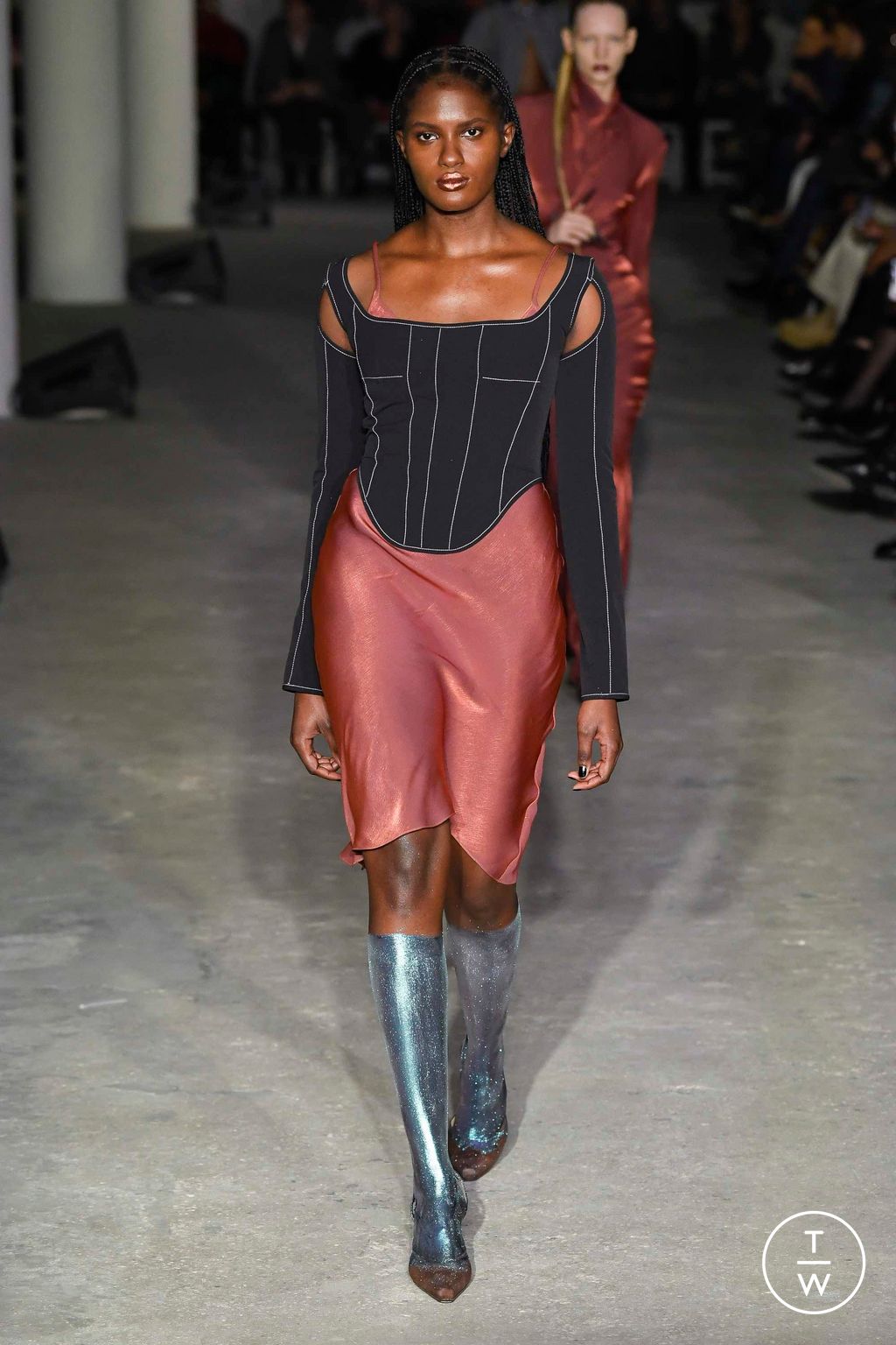 Fashion Week New York Fall/Winter 2023 look 10 from the Priscavera collection womenswear