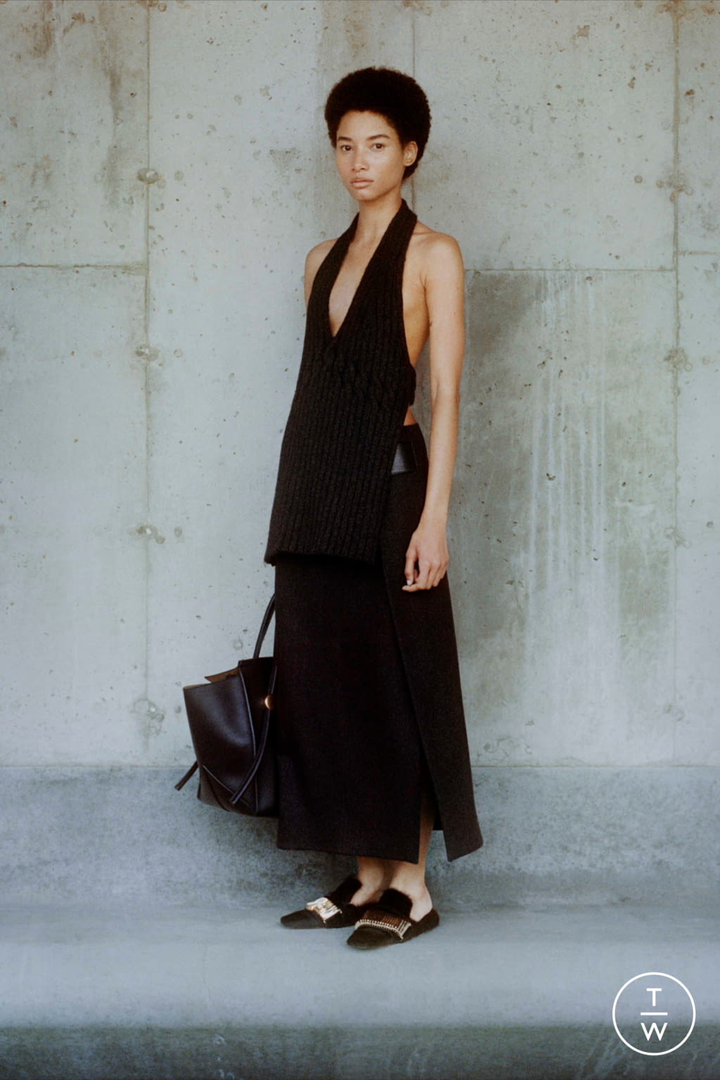 Fashion Week New York Fall/Winter 2021 look 3 from the Proenza Schouler collection 女装