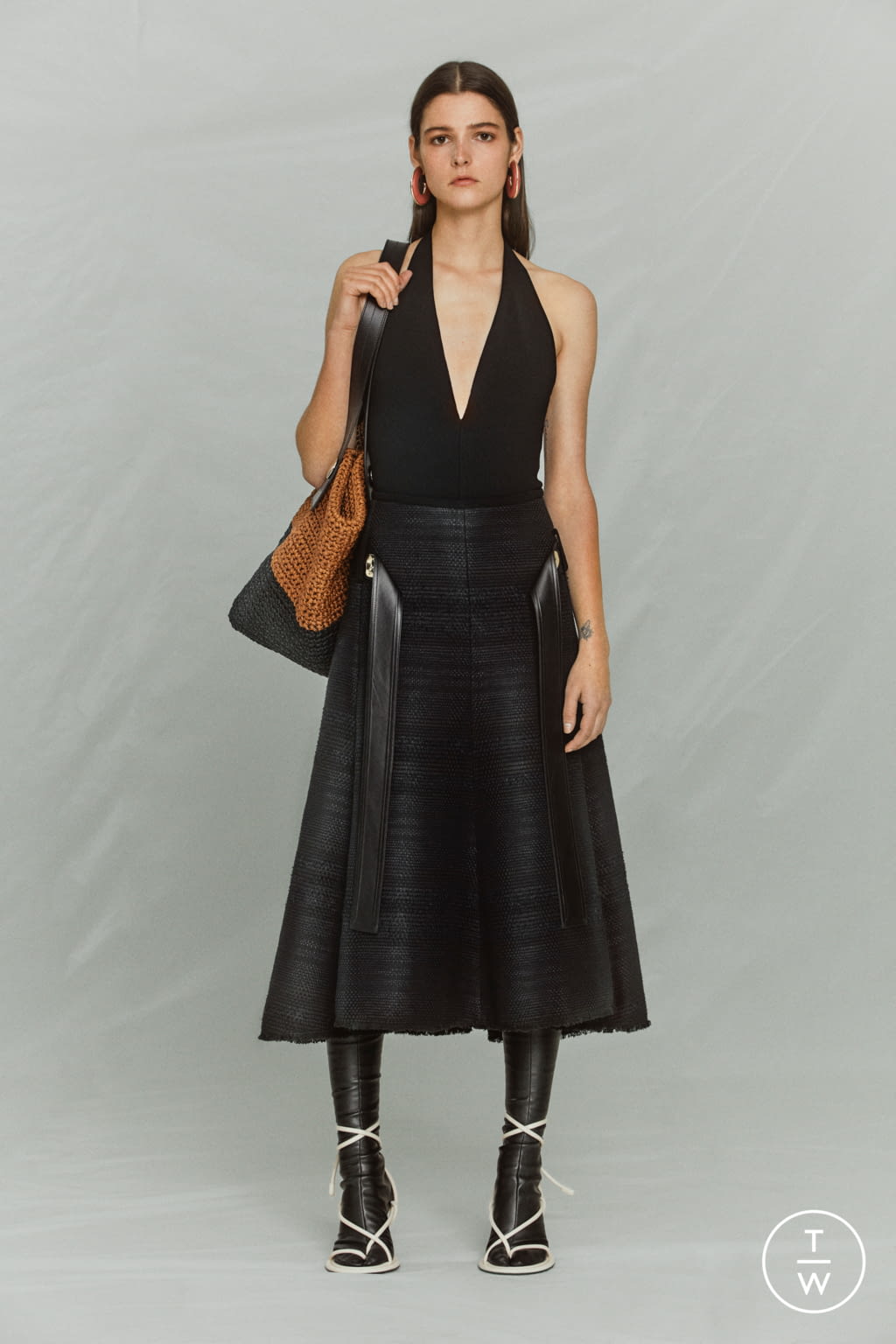 Fashion Week New York Pre-Fall 2021 look 25 from the Proenza Schouler collection womenswear