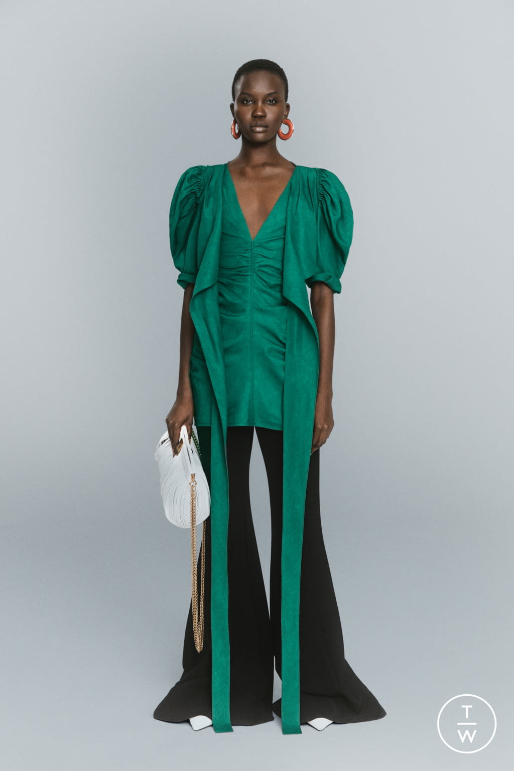 Fashion Week New York Pre-Fall 2021 look 33 from the Proenza Schouler collection womenswear
