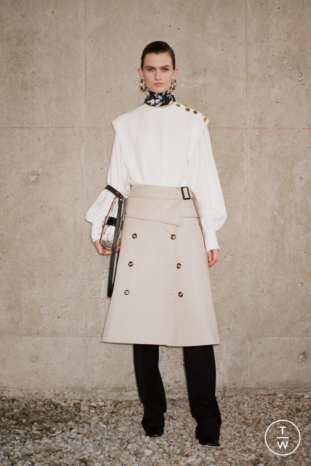 Fashion Week New York Pre-Fall 2020 look 3 from the Proenza Schouler collection womenswear
