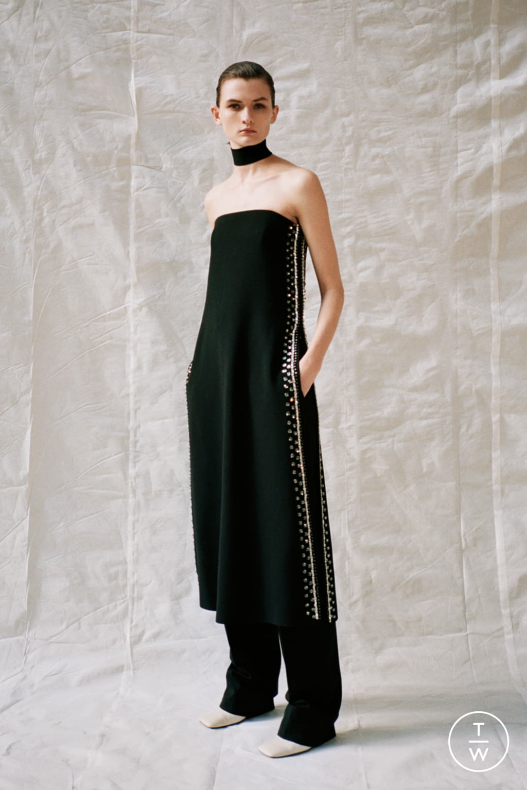 Fashion Week New York Pre-Fall 2020 look 15 from the Proenza Schouler collection womenswear