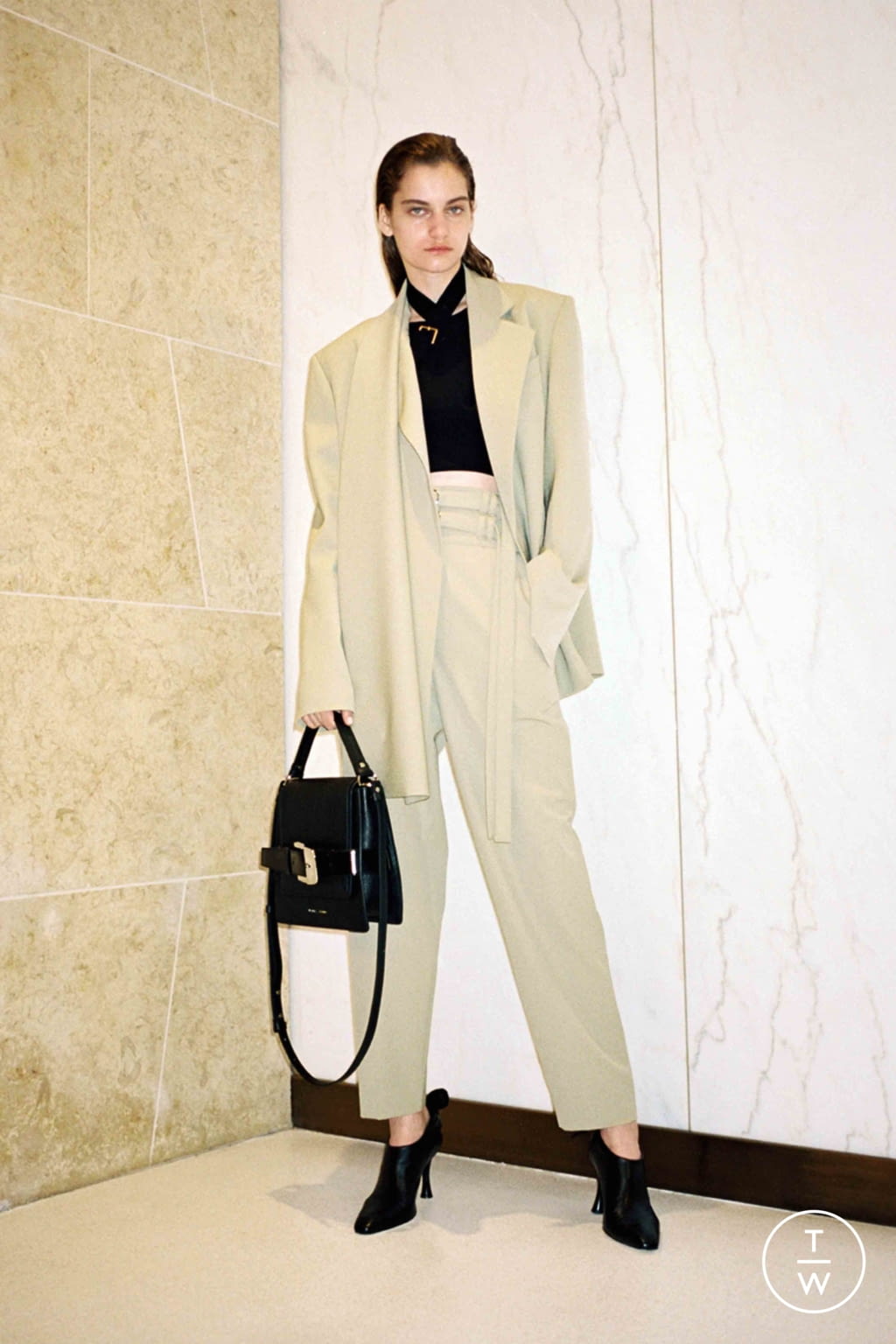 Fashion Week New York Resort 2020 look 1 de la collection Proenza Schouler womenswear