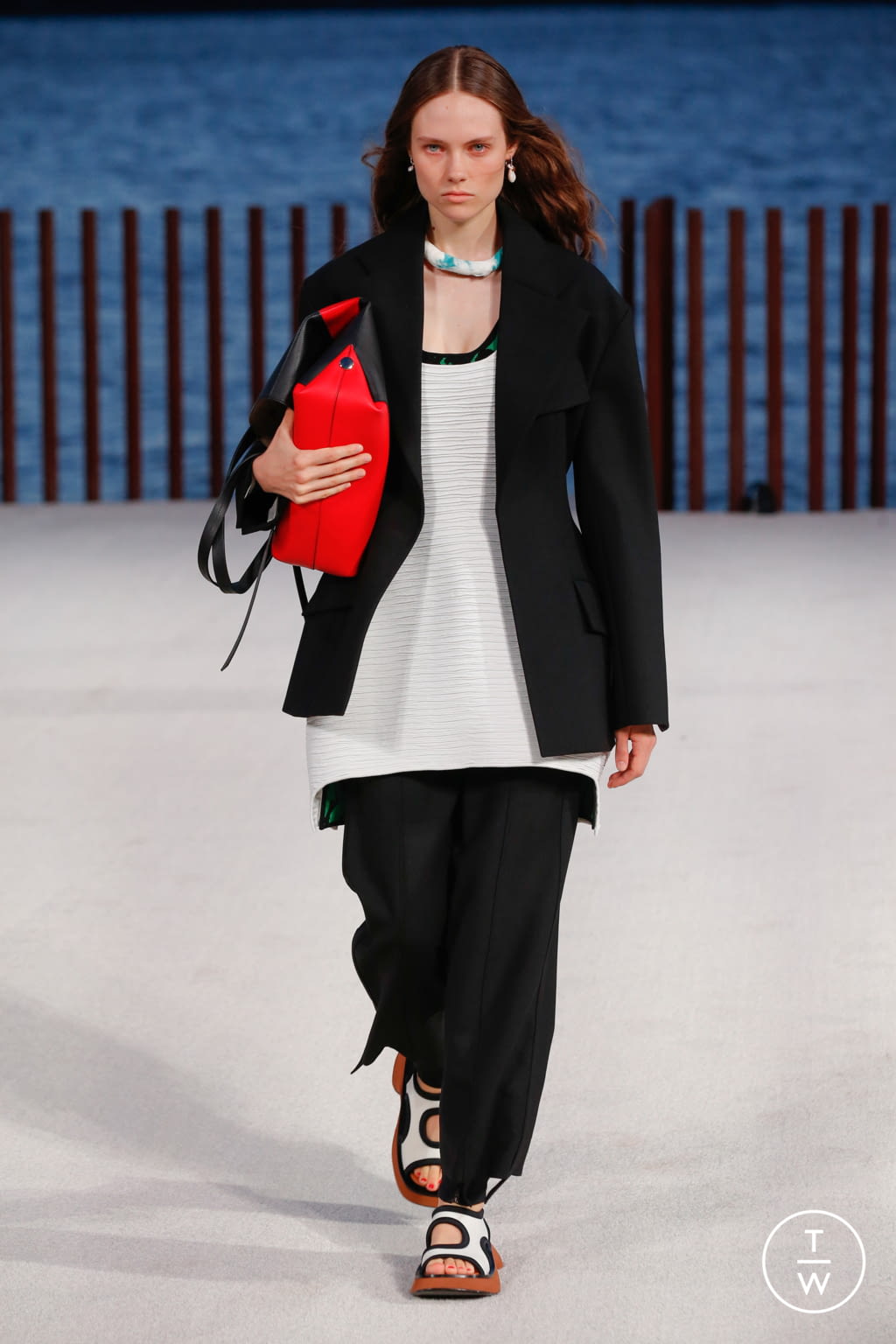 Fashion Week New York Spring/Summer 2022 look 7 from the Proenza Schouler collection womenswear