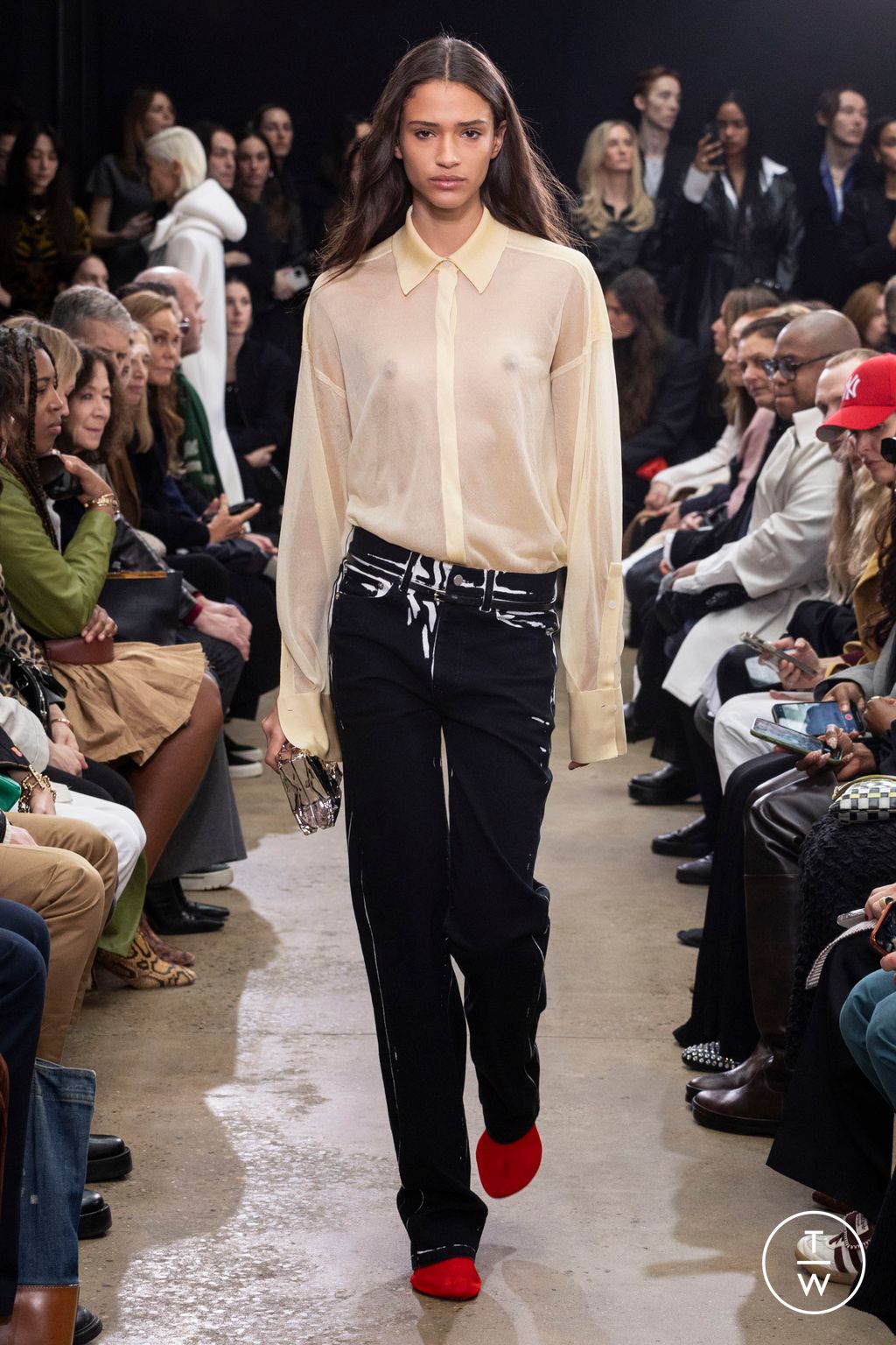 Fashion Week New York Fall/Winter 2024 look 19 from the Proenza Schouler collection womenswear