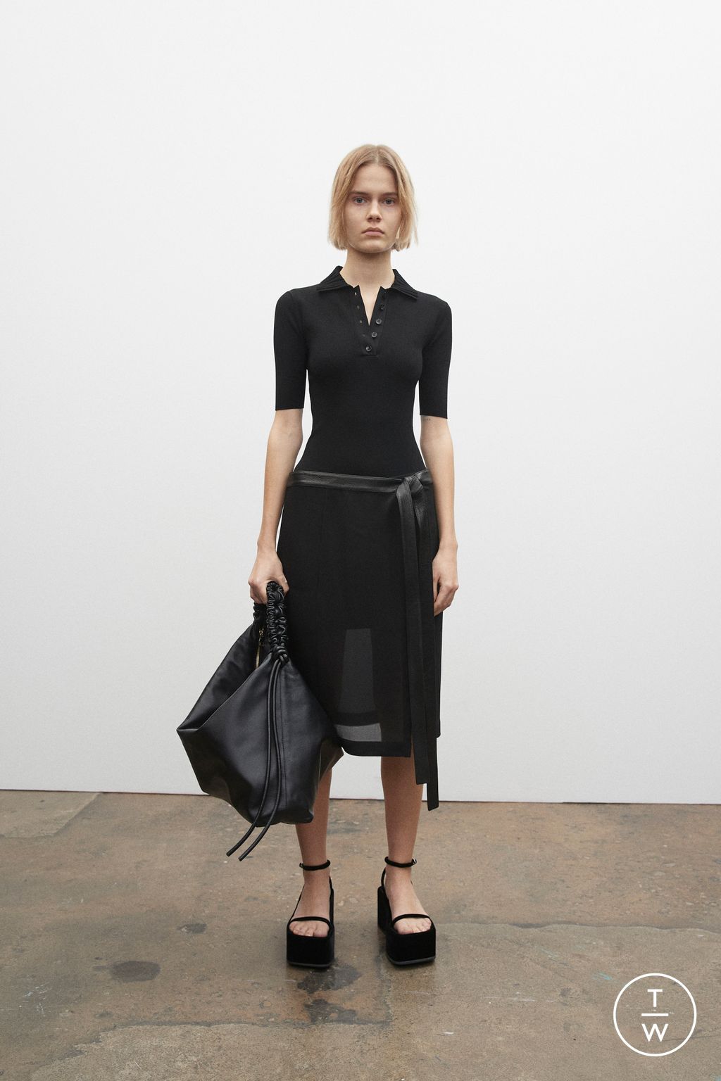 Fashion Week New York Pre-Fall 2023 look 12 from the Proenza Schouler collection womenswear