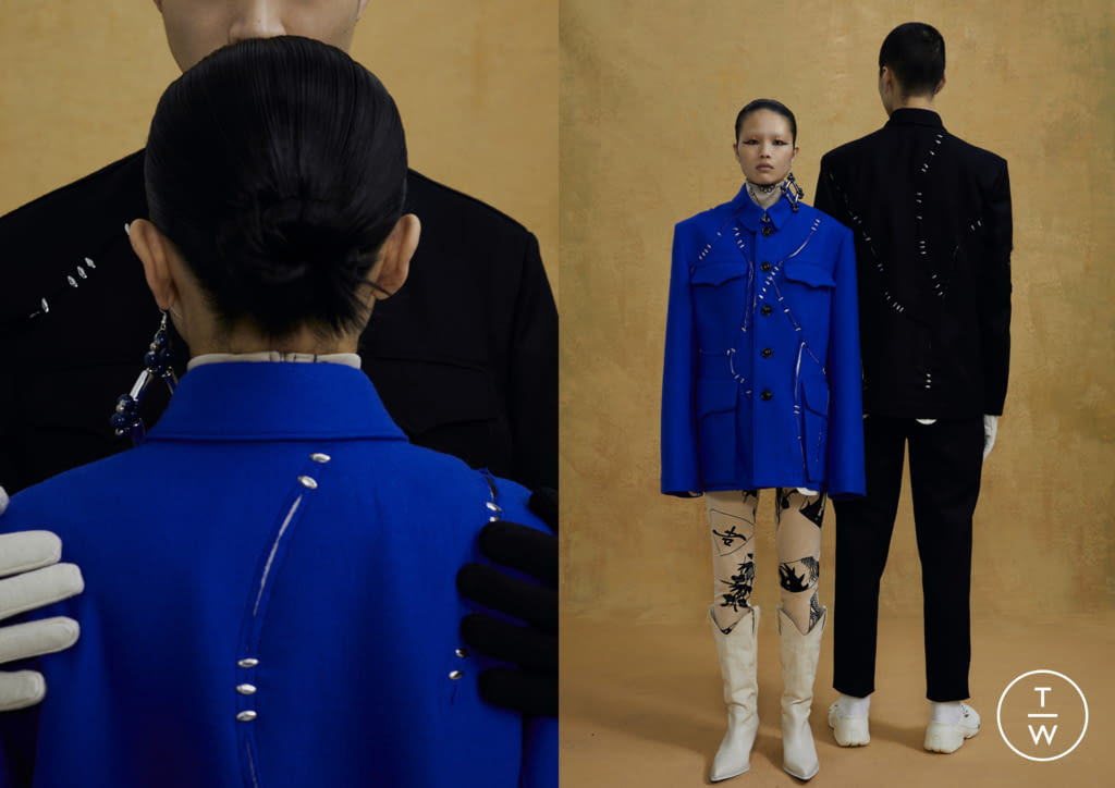 Fashion Week London Fall/Winter 2021 look 19 from the Pronounce collection 女装