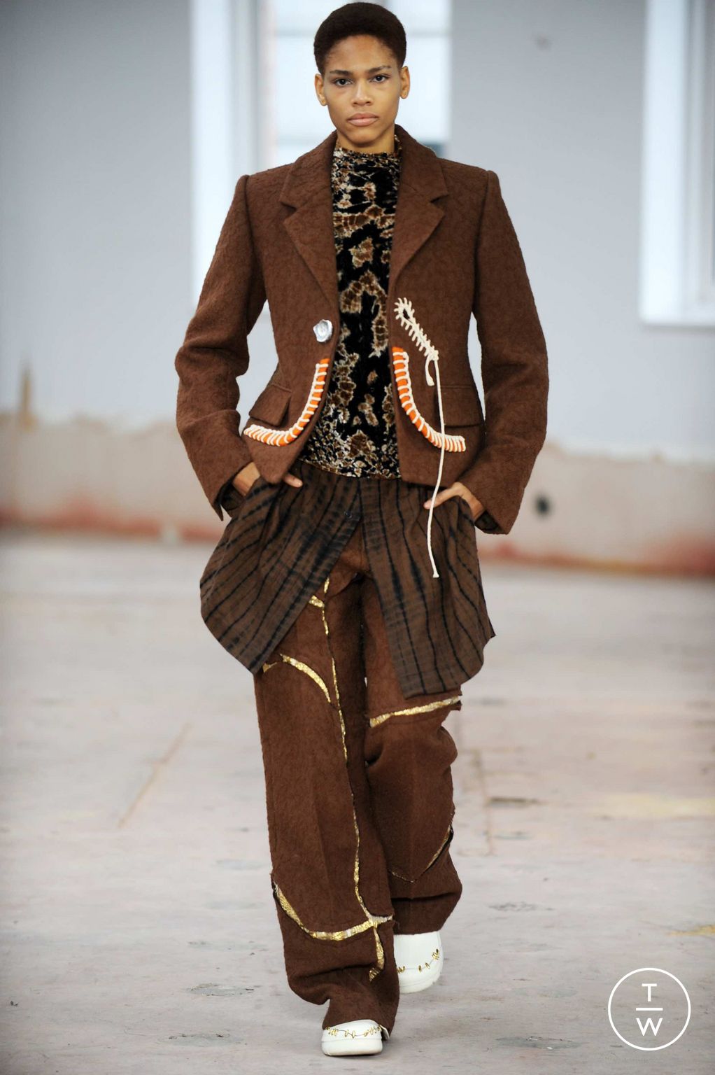 Fashion Week London Fall/Winter 2023 look 10 from the Pronounce collection 女装