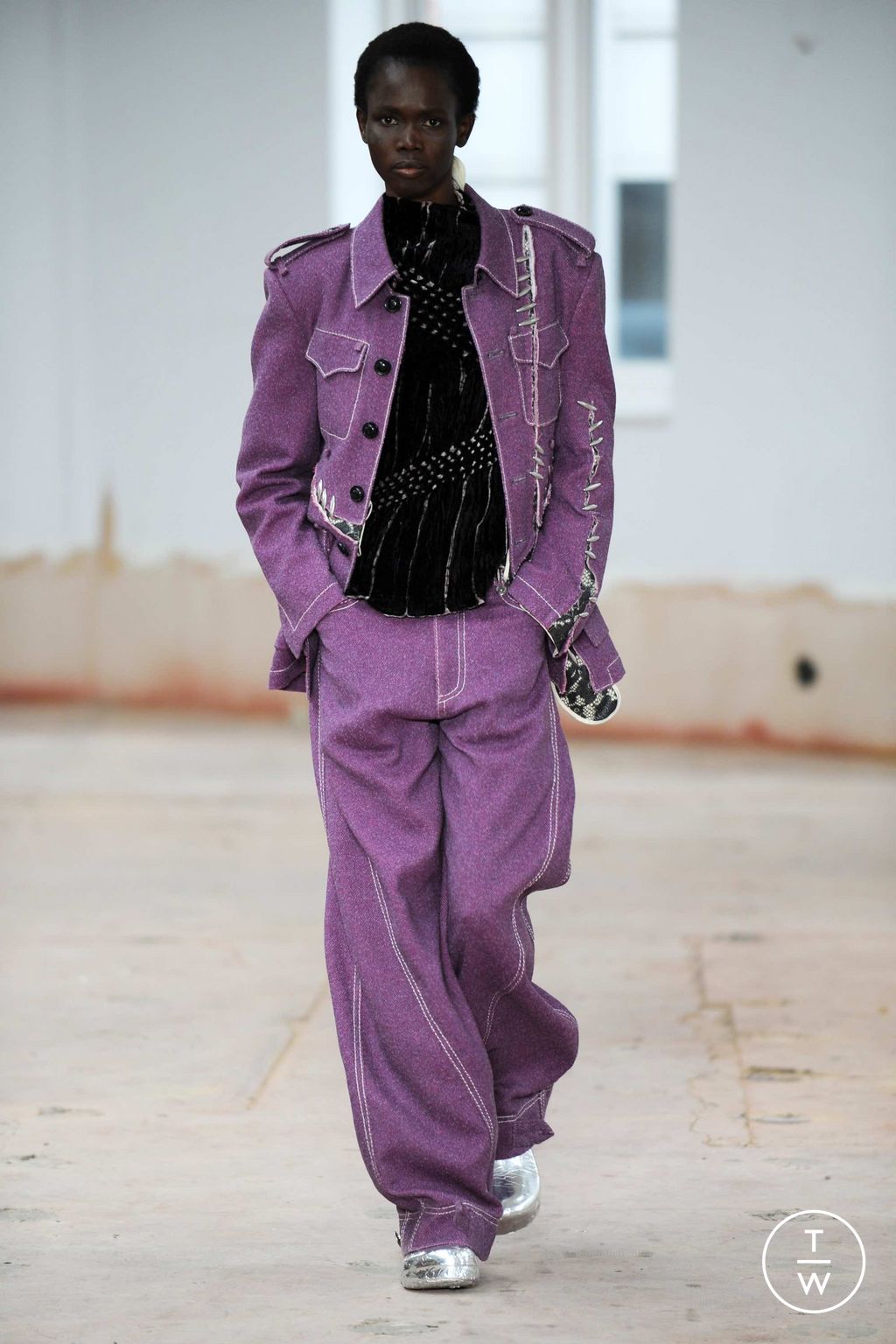 Fashion Week London Fall/Winter 2023 look 18 from the Pronounce collection 女装