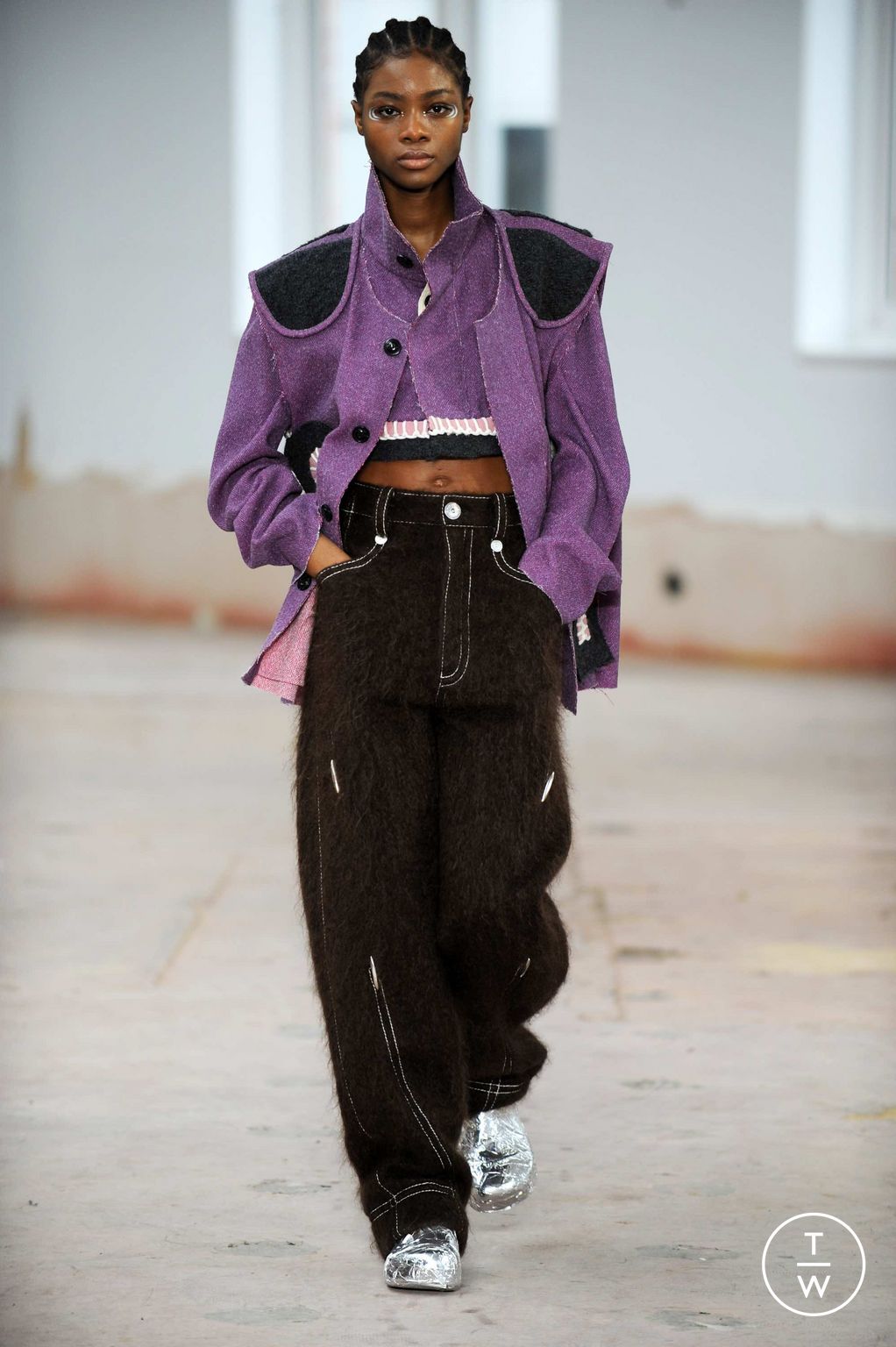 Fashion Week London Fall/Winter 2023 look 19 from the Pronounce collection womenswear