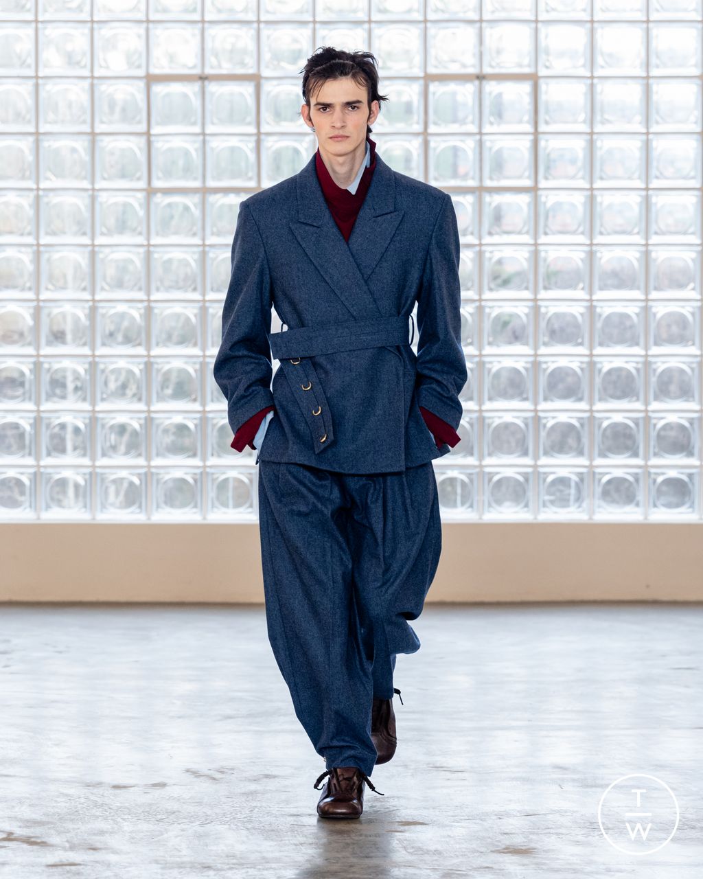 Fashion Week Milan Fall/Winter 2026 look 3 from the Pronounce collection 男装