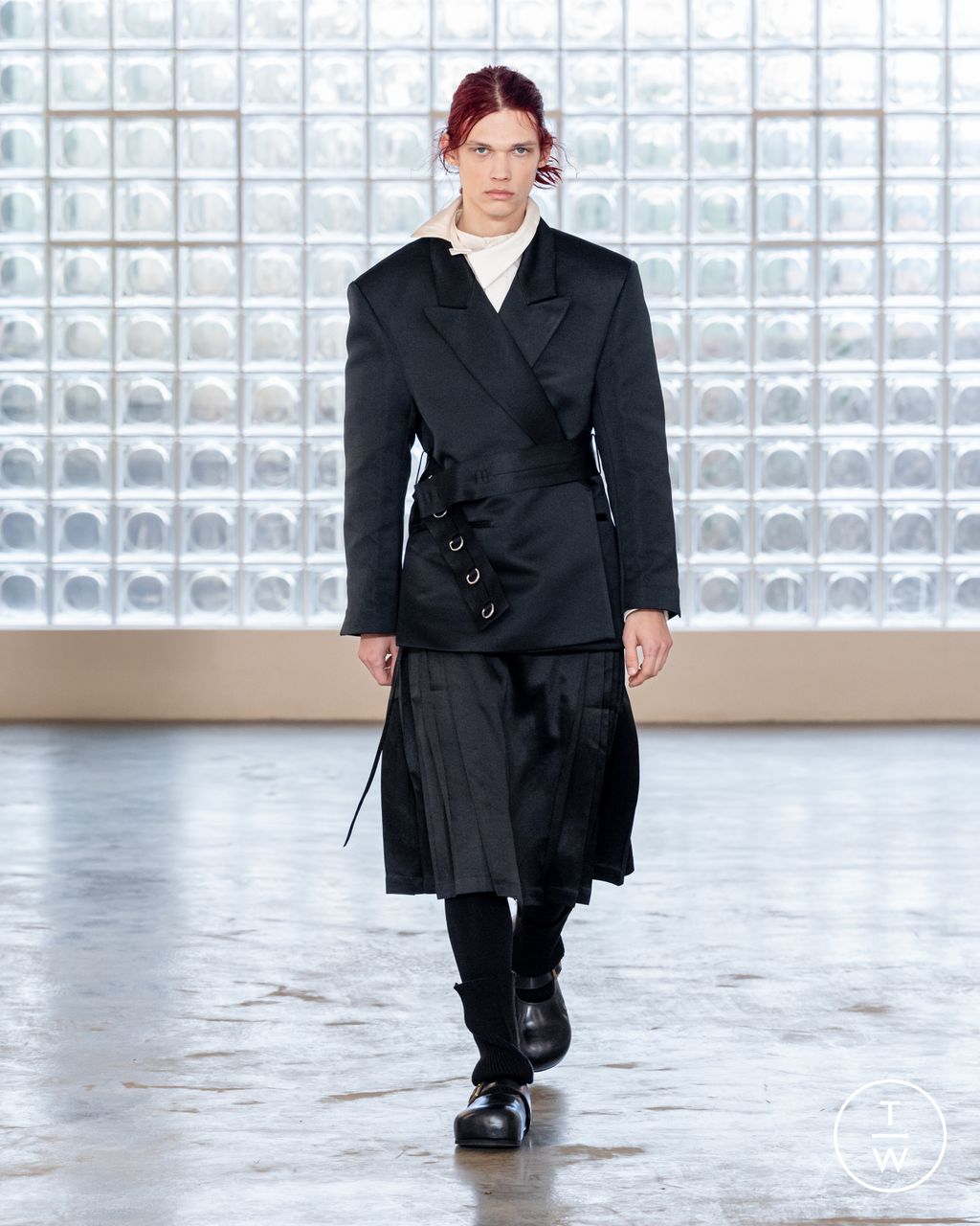 Fashion Week Milan Fall/Winter 2026 look 4 from the Pronounce collection 男装