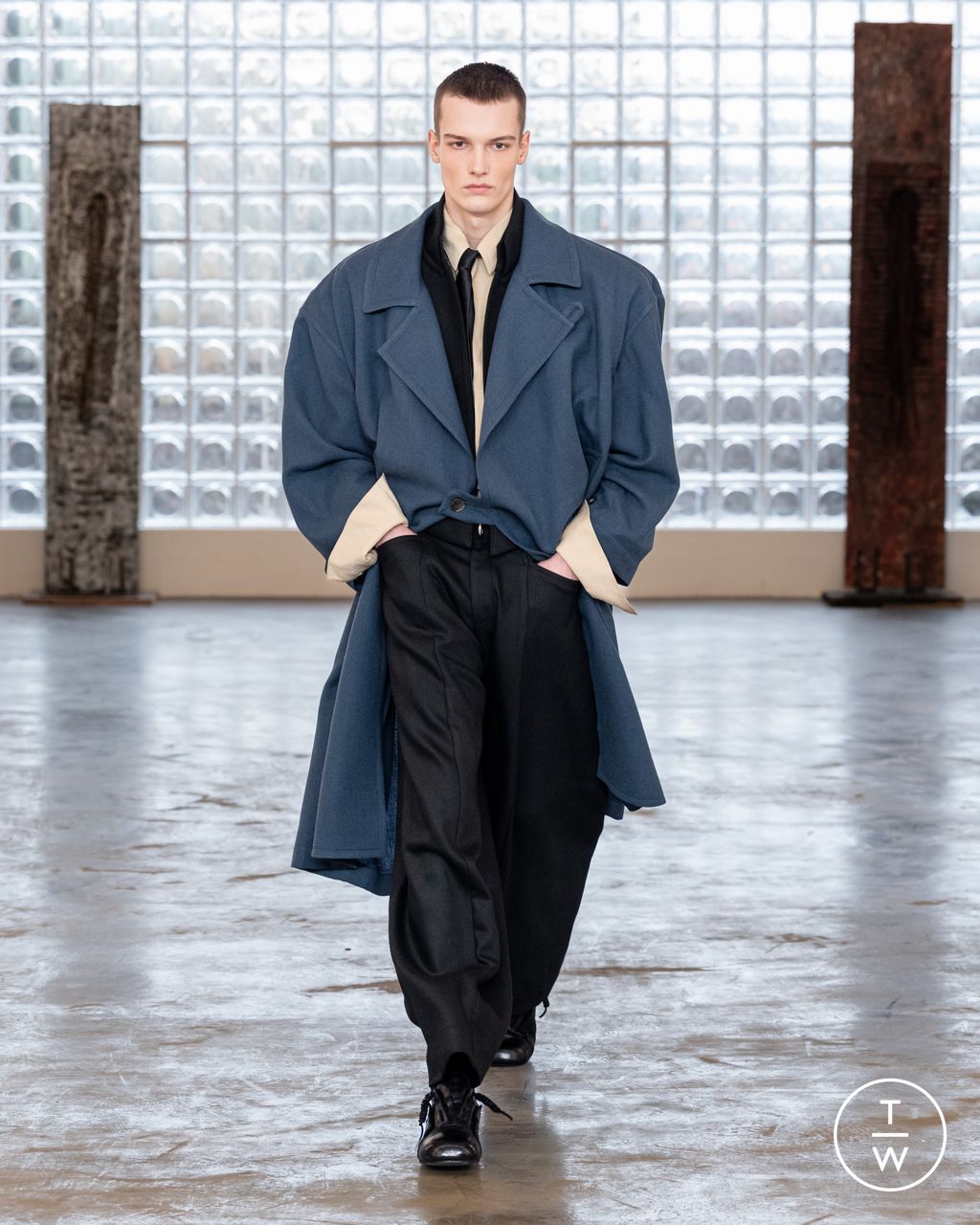 Fashion Week Milan Fall/Winter 2026 look 8 from the Pronounce collection 男装