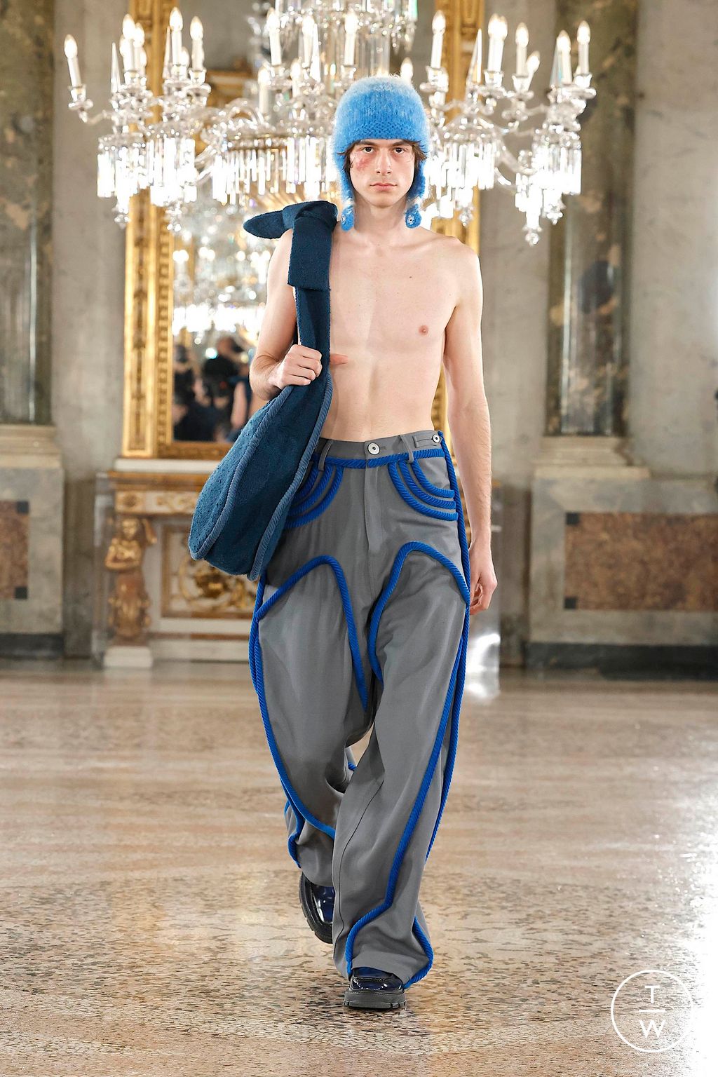 Fashion Week Milan Fall/Winter 2024 look 10 de la collection Pronounce menswear