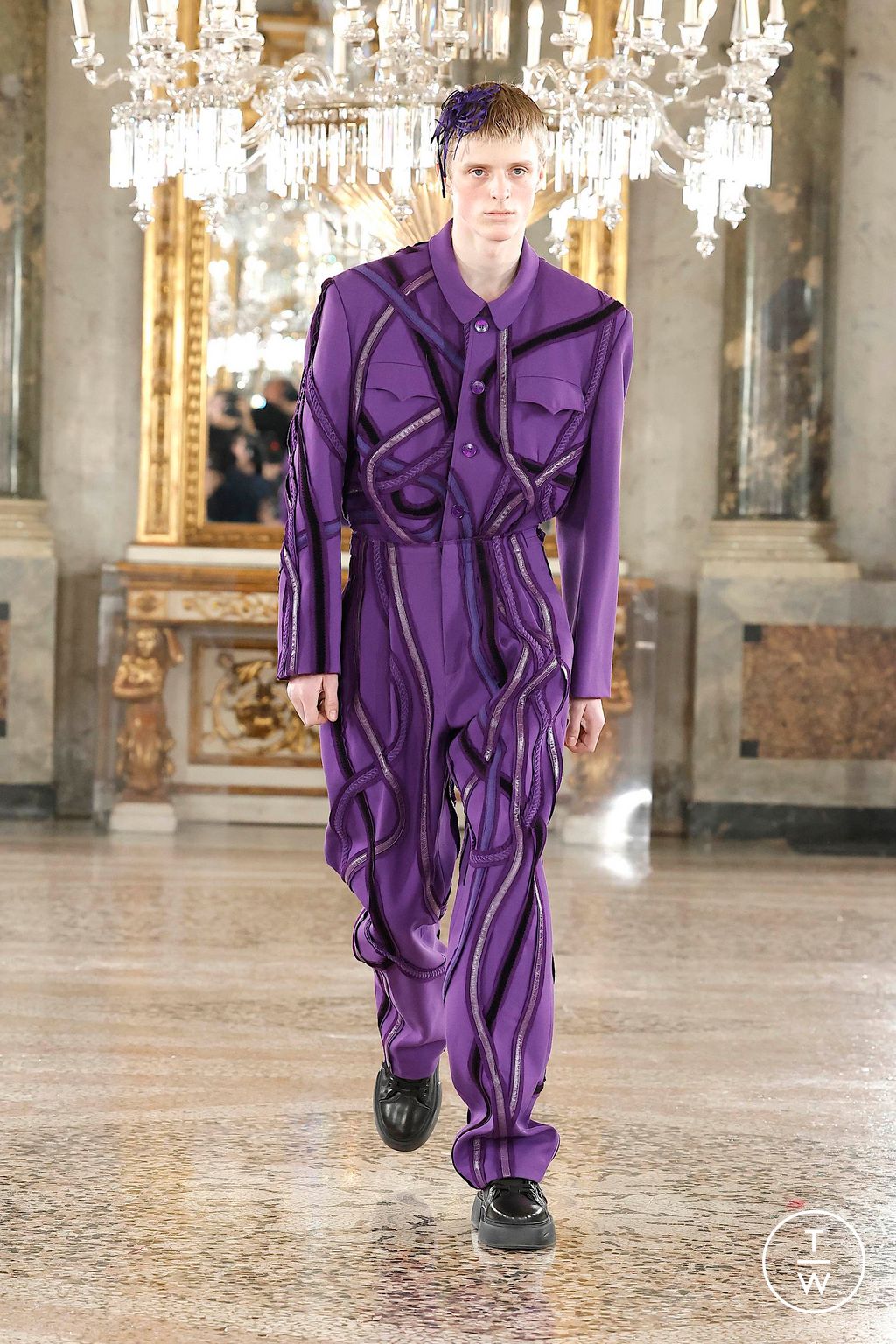 Fashion Week Milan Fall/Winter 2024 look 25 de la collection Pronounce menswear