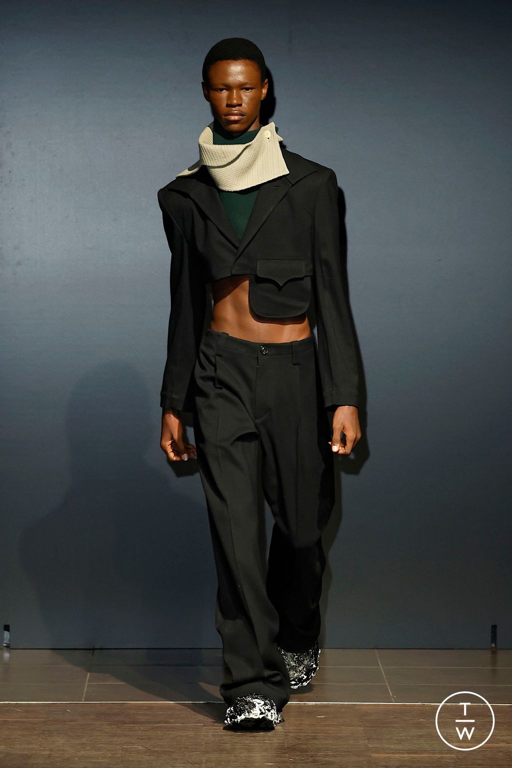 Fashion Week Milan Fall/Winter 2025 look 5 from the Pronounce collection menswear