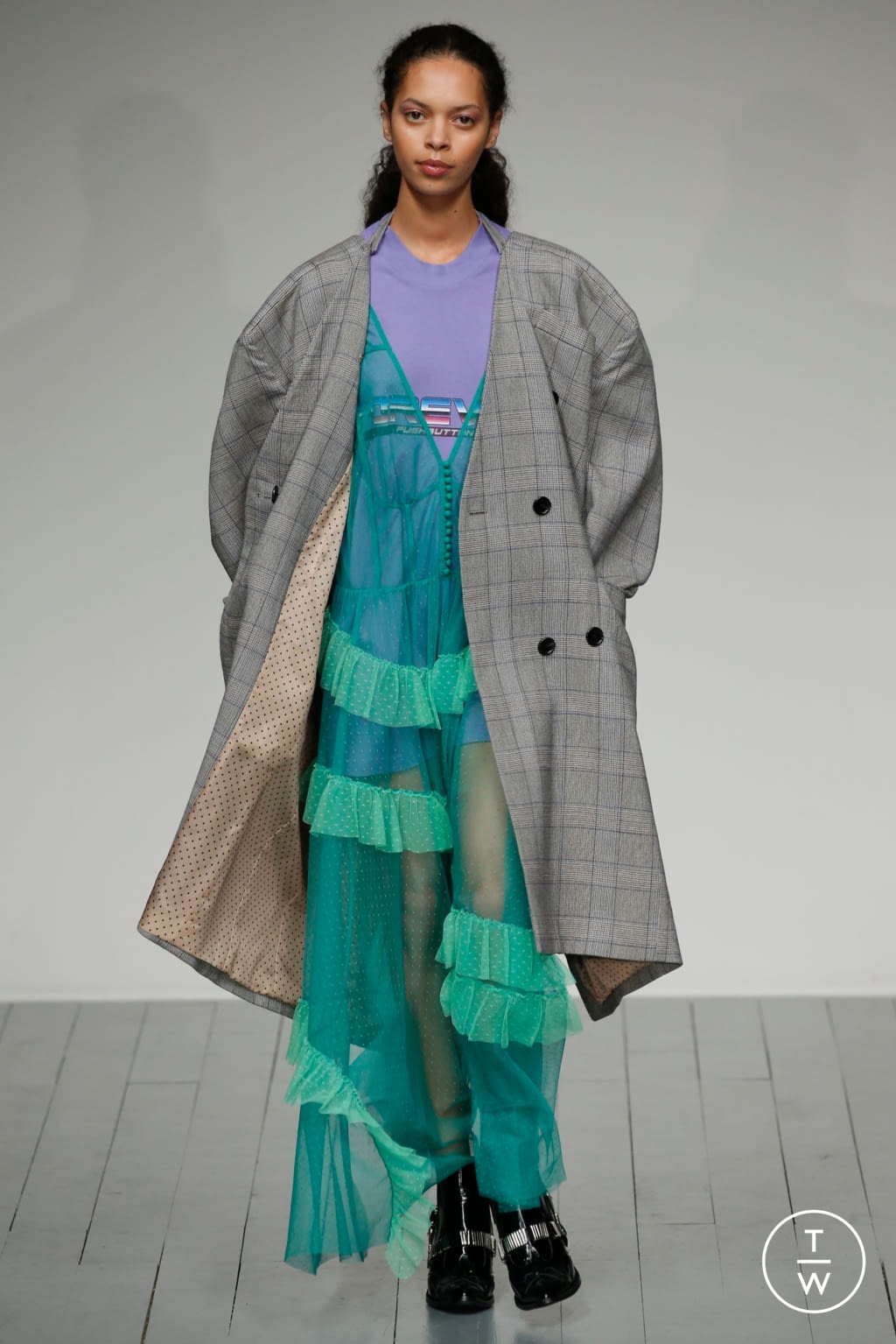 Fashion Week London Spring/Summer 2019 look 7 from the pushBUTTON collection womenswear