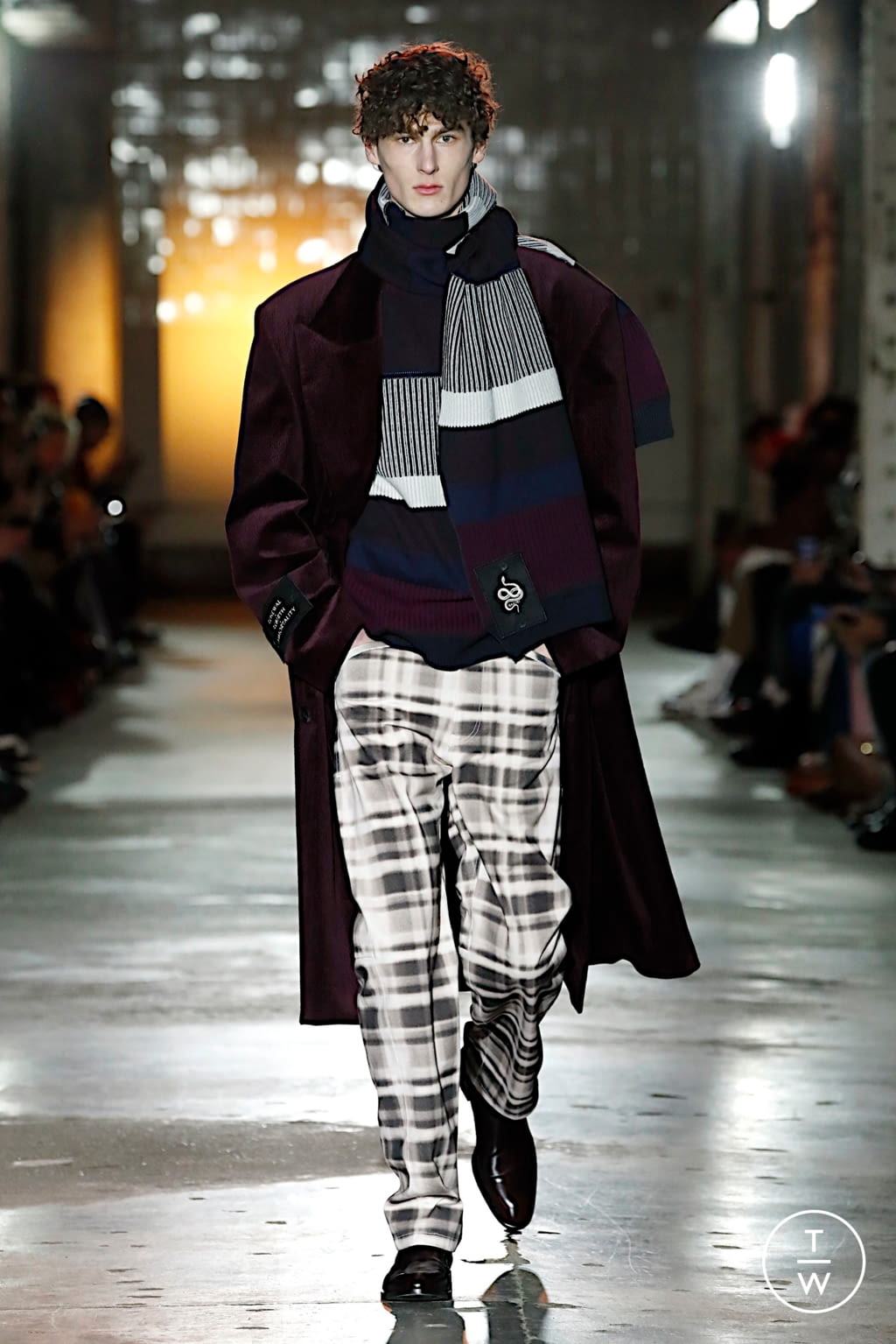 Fashion Week London Fall/Winter 2020 look 2 from the Qasimi collection 男装