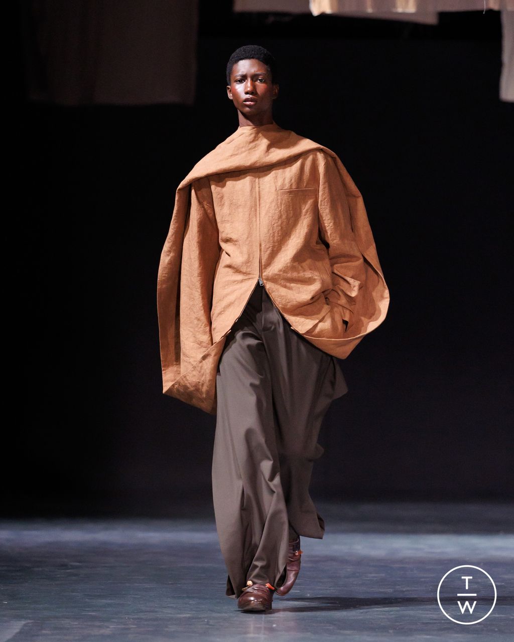 Fashion Week Milan Fall/Winter 2026 look 8 from the Qasimi collection menswear