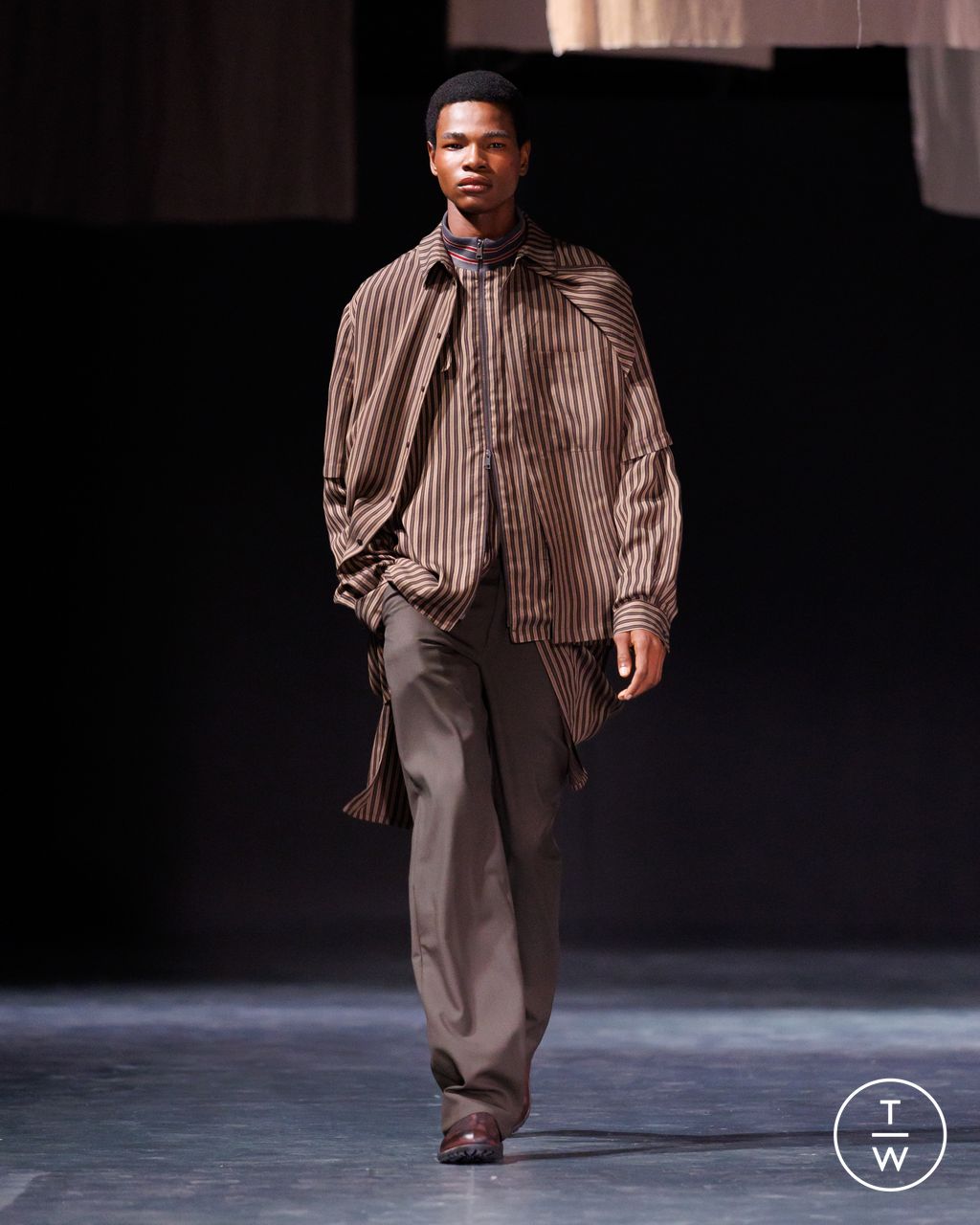 Fashion Week Milan Fall/Winter 2026 look 11 from the Qasimi collection menswear