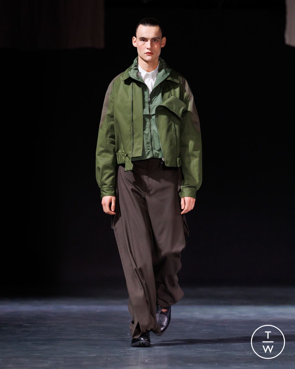 Fashion Week Milan Fall/Winter 2026 look 14 de la collection Qasimi menswear