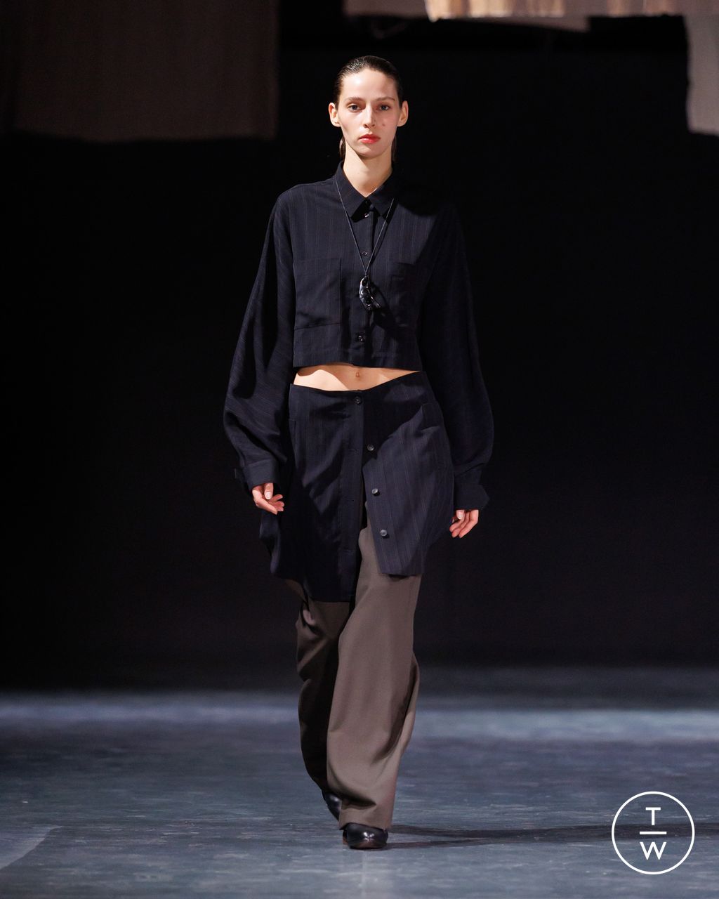 Fashion Week Milan Fall/Winter 2026 look 16 from the Qasimi collection menswear