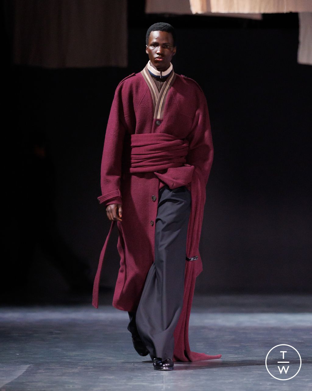 Fashion Week Milan Fall/Winter 2026 look 20 from the Qasimi collection menswear