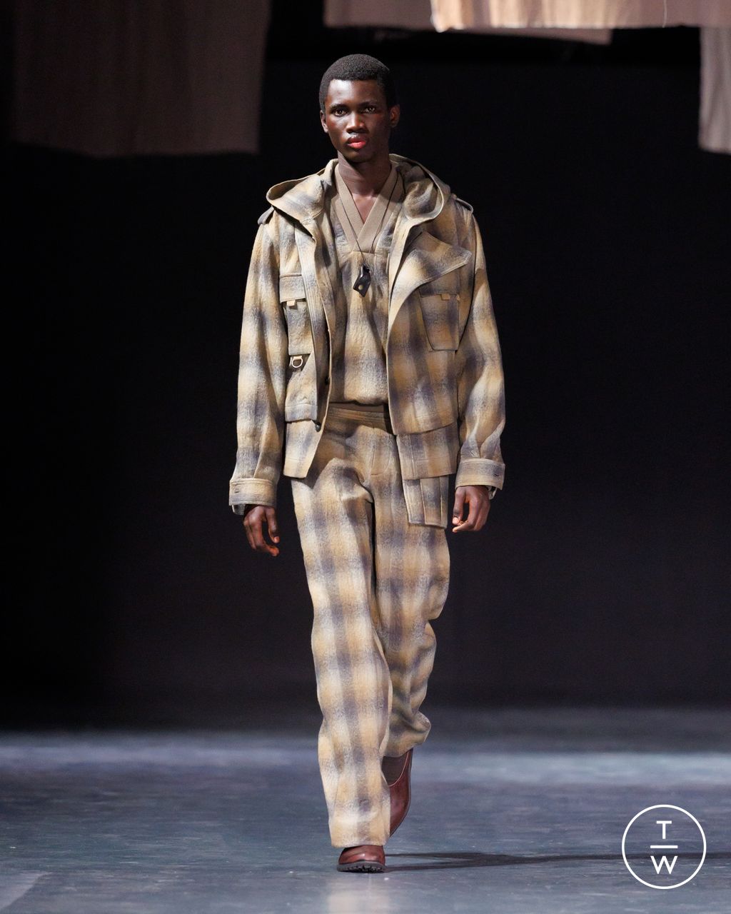 Fashion Week Milan Fall/Winter 2026 look 25 from the Qasimi collection menswear