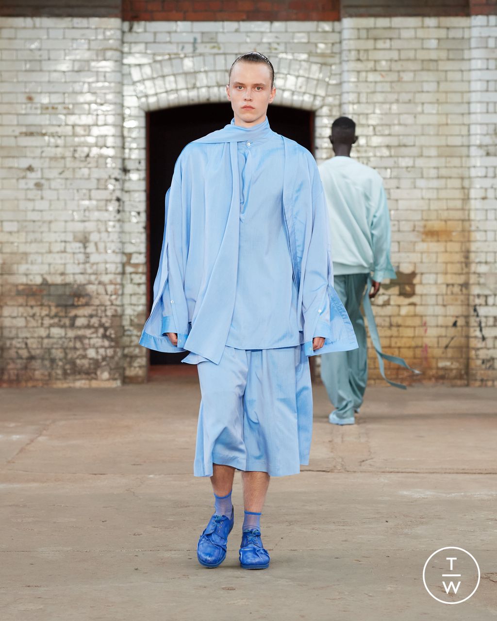 Fashion Week London Spring-Summer 2025 look 16 from the Qasimi collection 男装