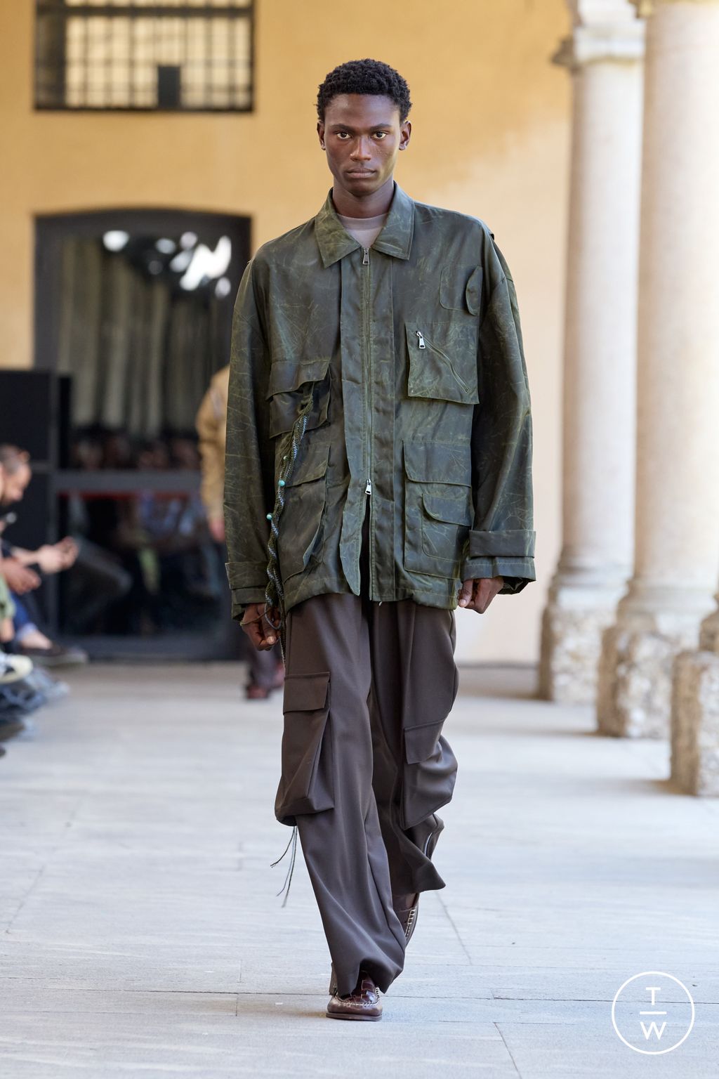 Fashion Week Milan Spring/Summer 2026 look 23 from the Qasimi collection menswear