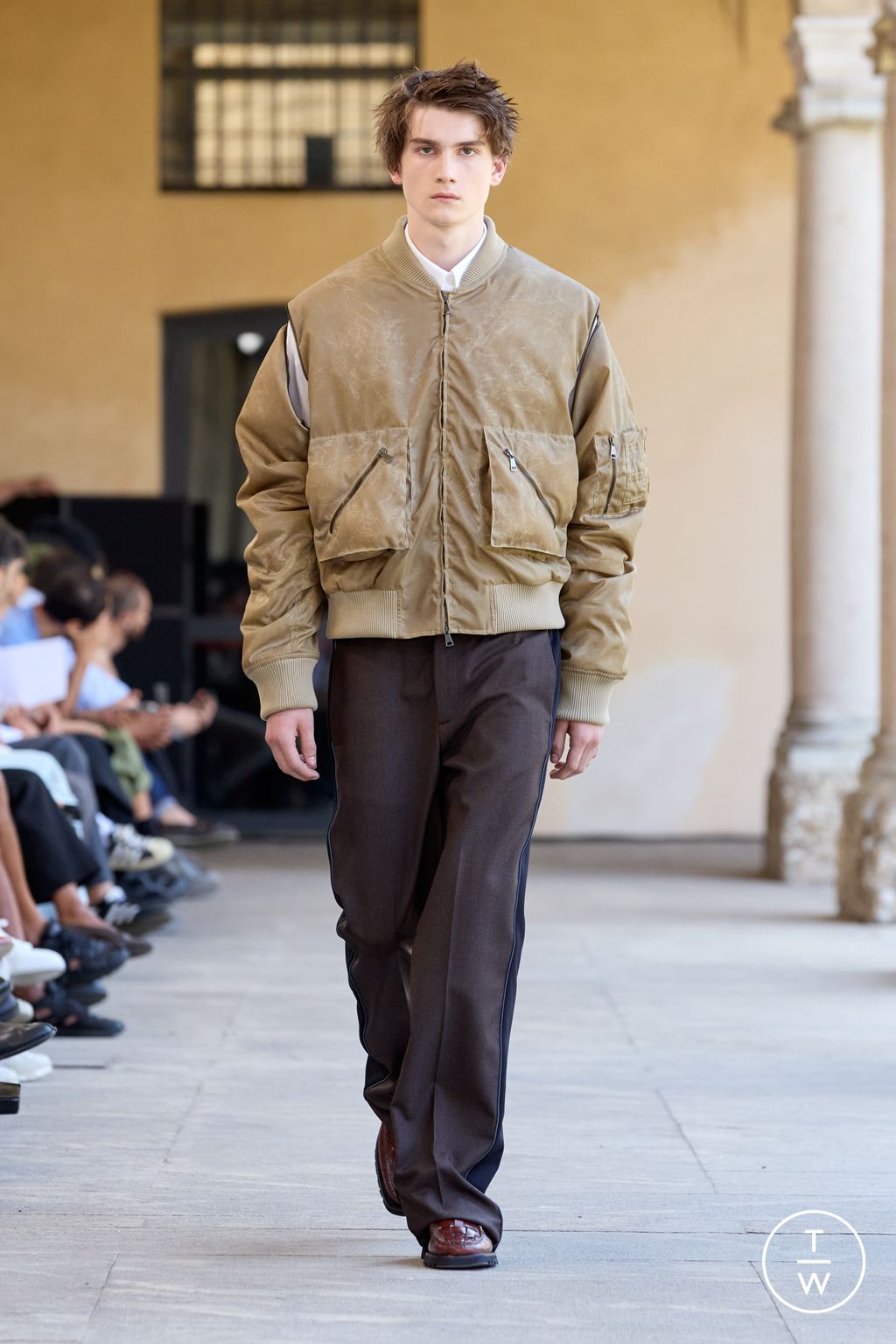 Fashion Week Milan Spring/Summer 2026 look 24 from the Qasimi collection menswear