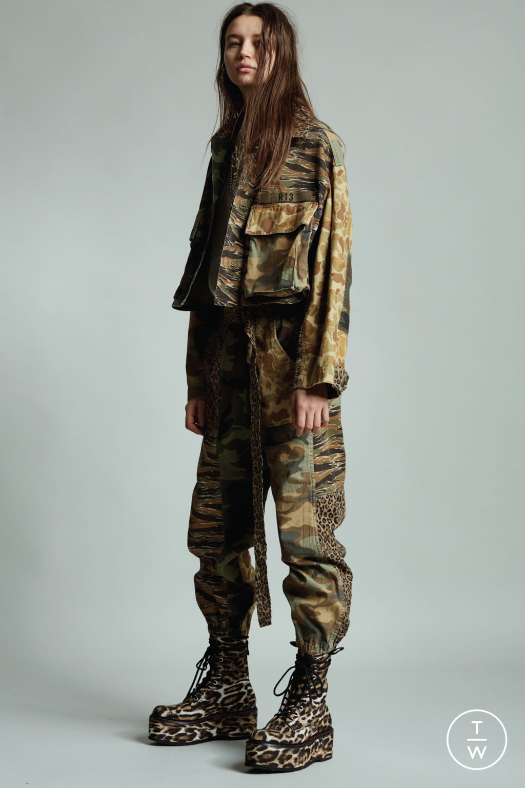 Fashion Week New York Pre-Fall 2020 look 14 from the R13 collection womenswear