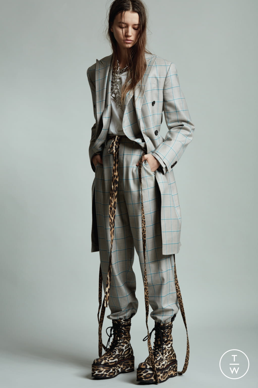 Fashion Week New York Pre-Fall 2020 look 4 from the R13 collection 女装